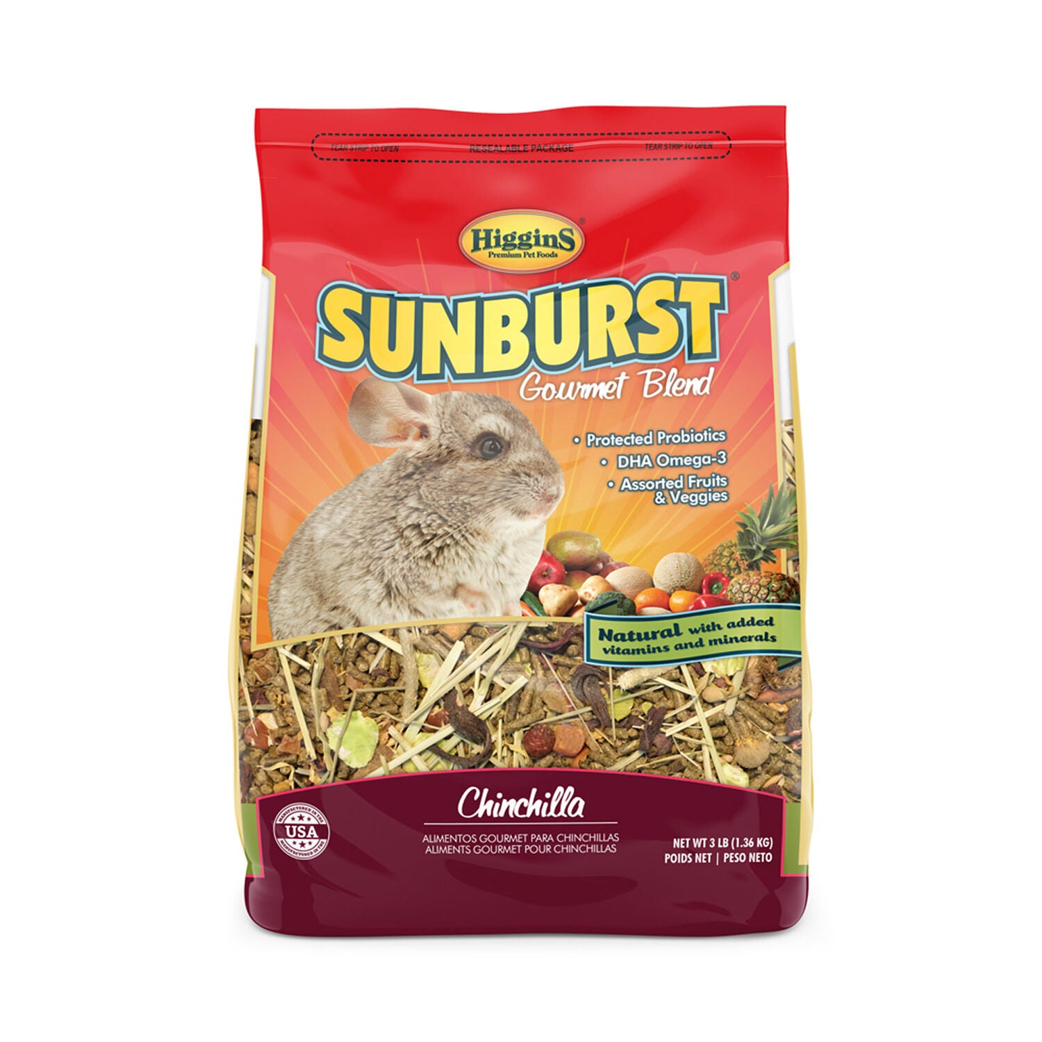 Sunburst Gourmet Blend Chinchilla Food