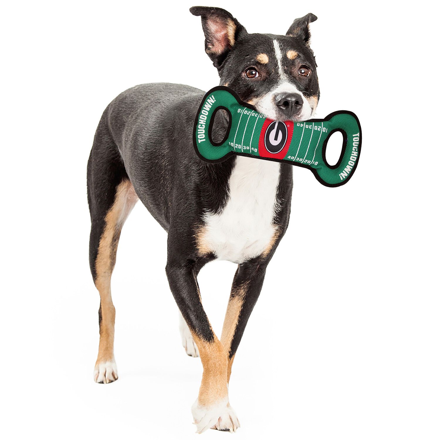 Pets First University Of Georgia Field Durable Dog Tug Toy, 13"