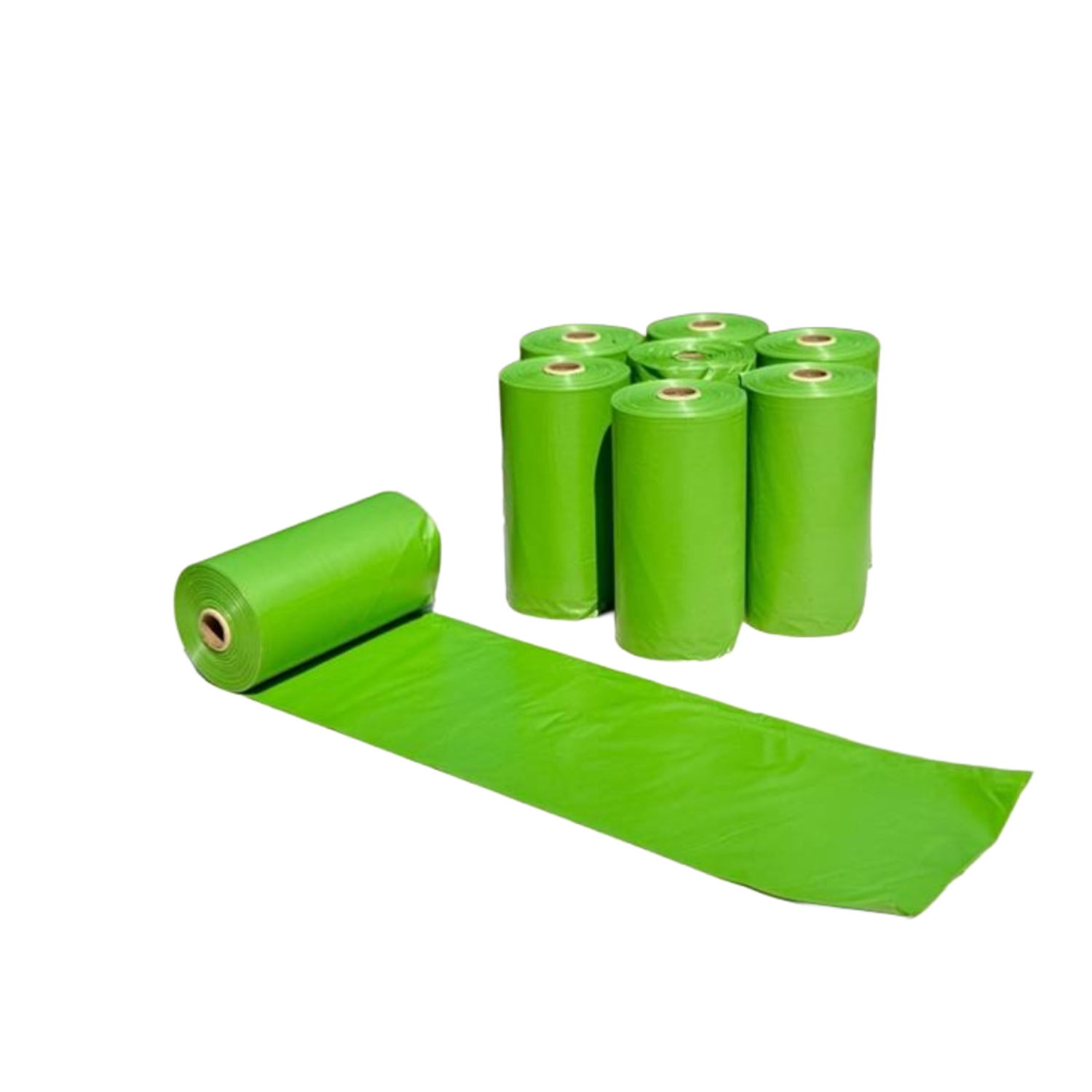 Aristopet Extra Thick Unscented Dog Poop Bags, Green, 8 Rolls = 120 Bags
