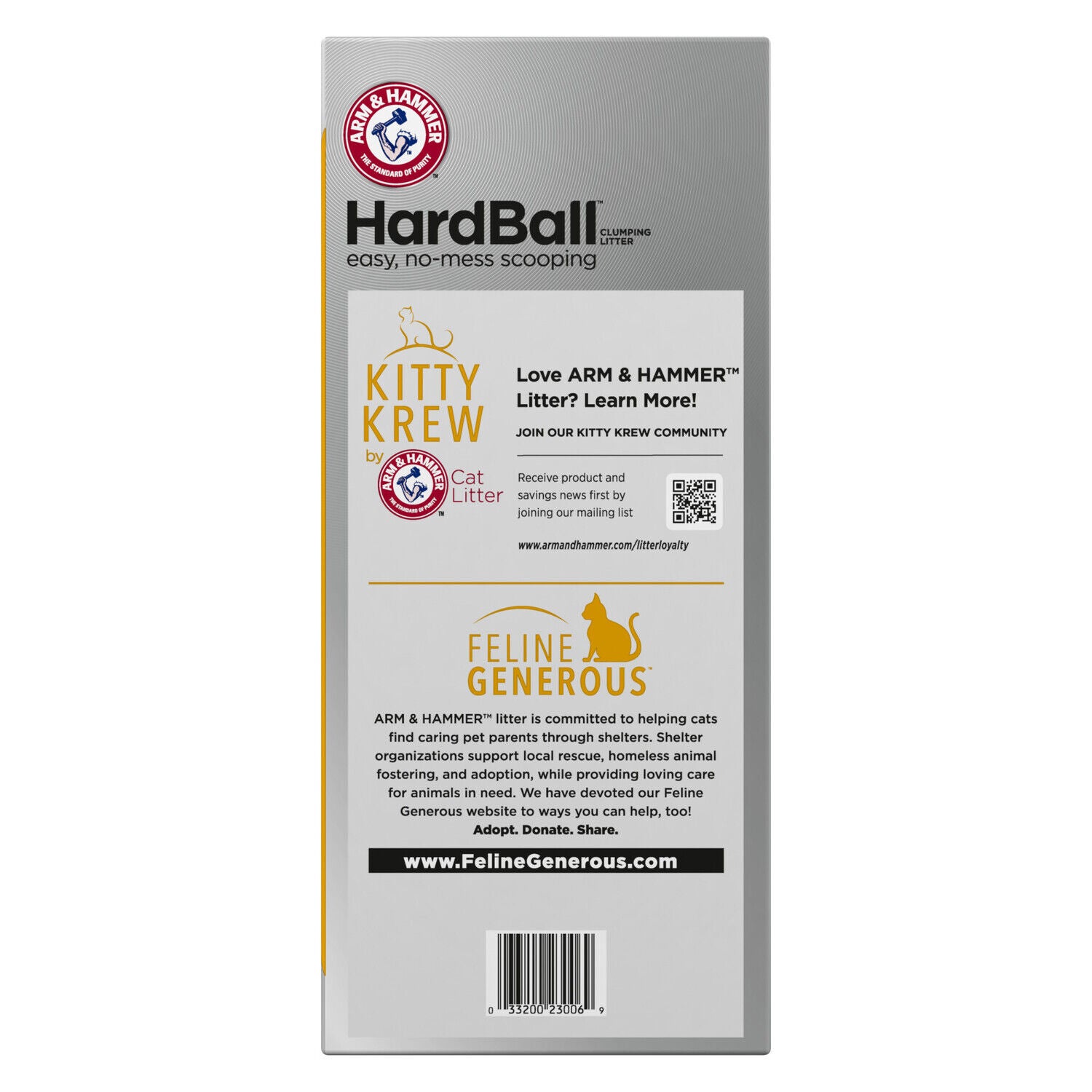 Arm & Hammer Hardball Lightweight Clumping Cat Litter, 10.5Lb
