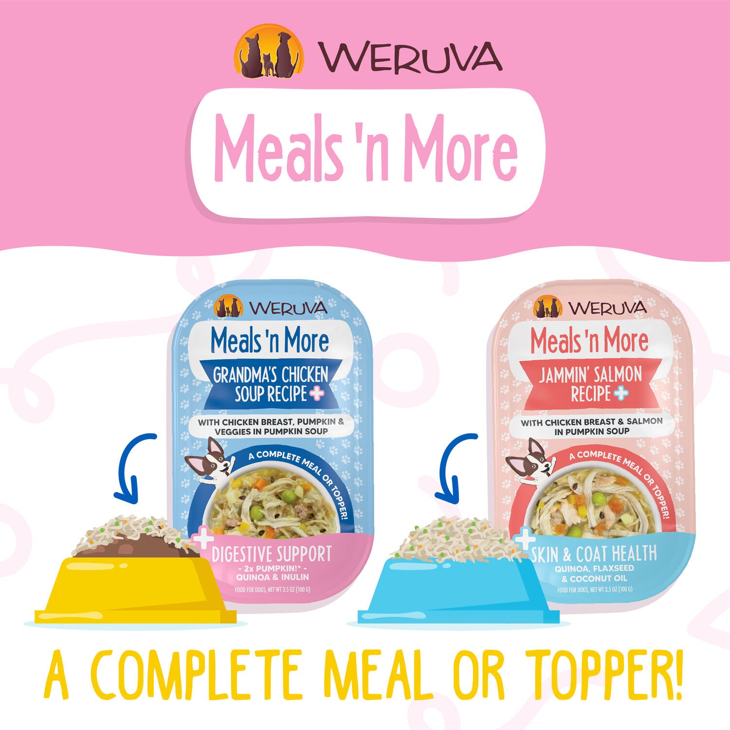 Weruva Meals 'N More Belly Belly Nice! Wet Dog Food, Digestive Support Variety Pack, 3.5-Oz Pack Of 10
