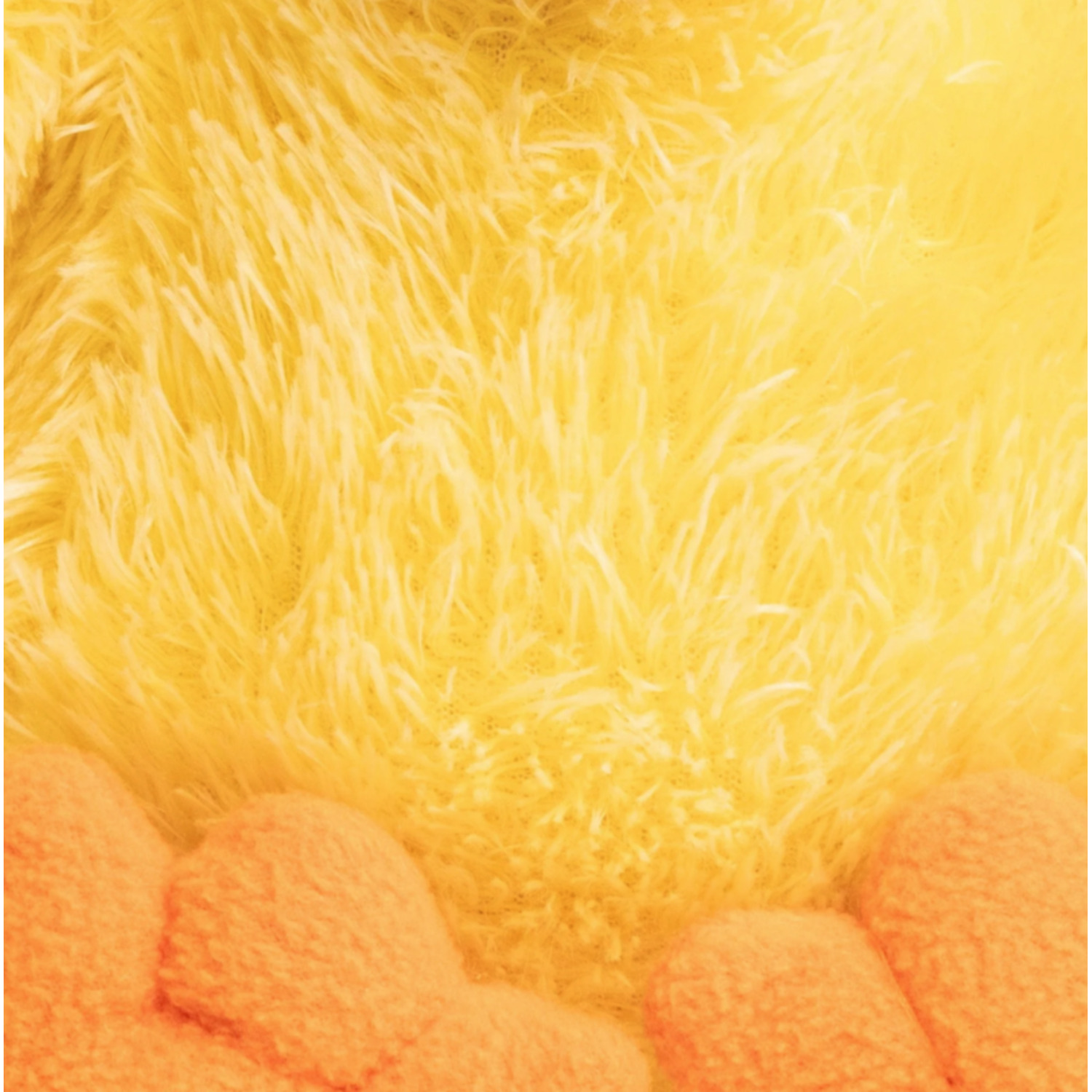 Fabdog Fluffy Chicken Squeaky, Snuggly, Plush Dog Toy, Medium