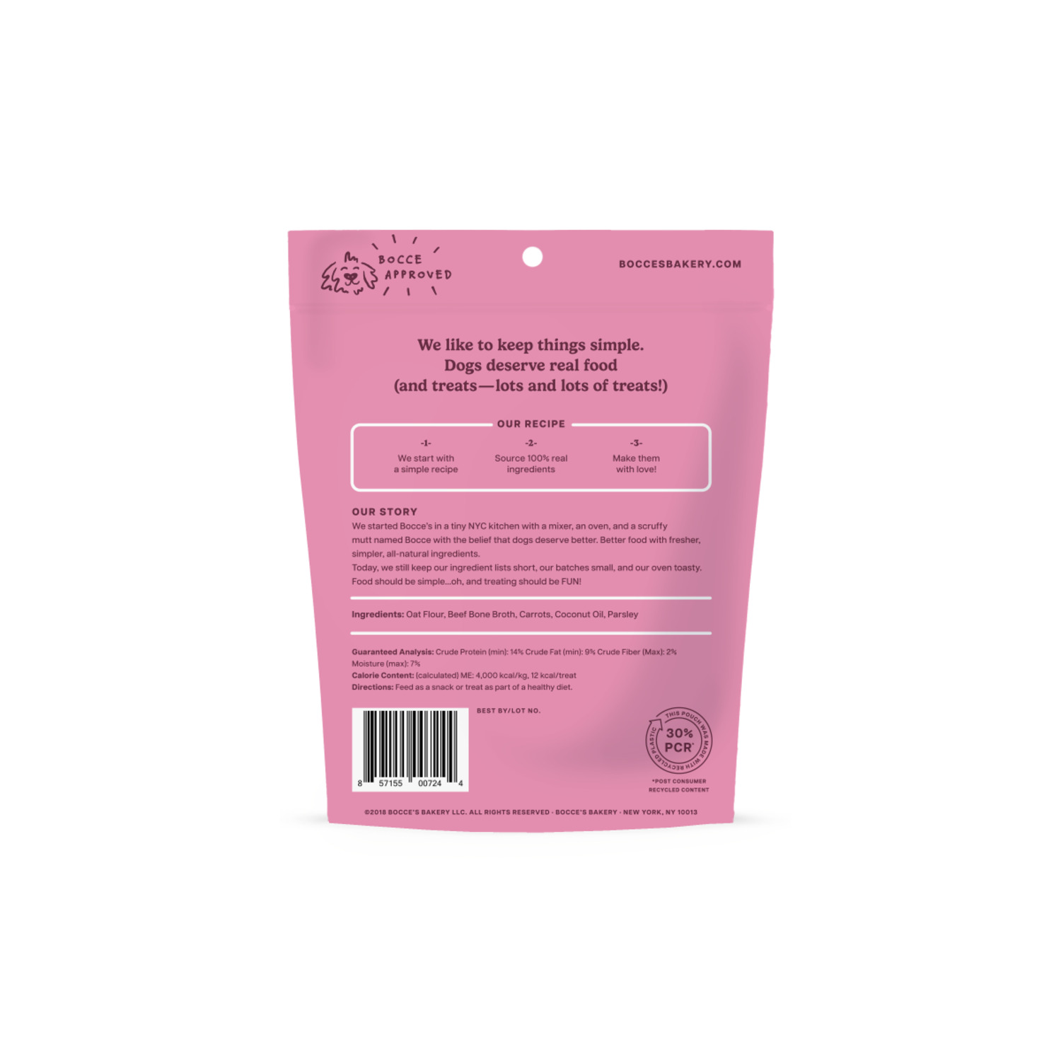 Bocce's Bakery Bone Broth Biscuit Dog Treats, 5Oz