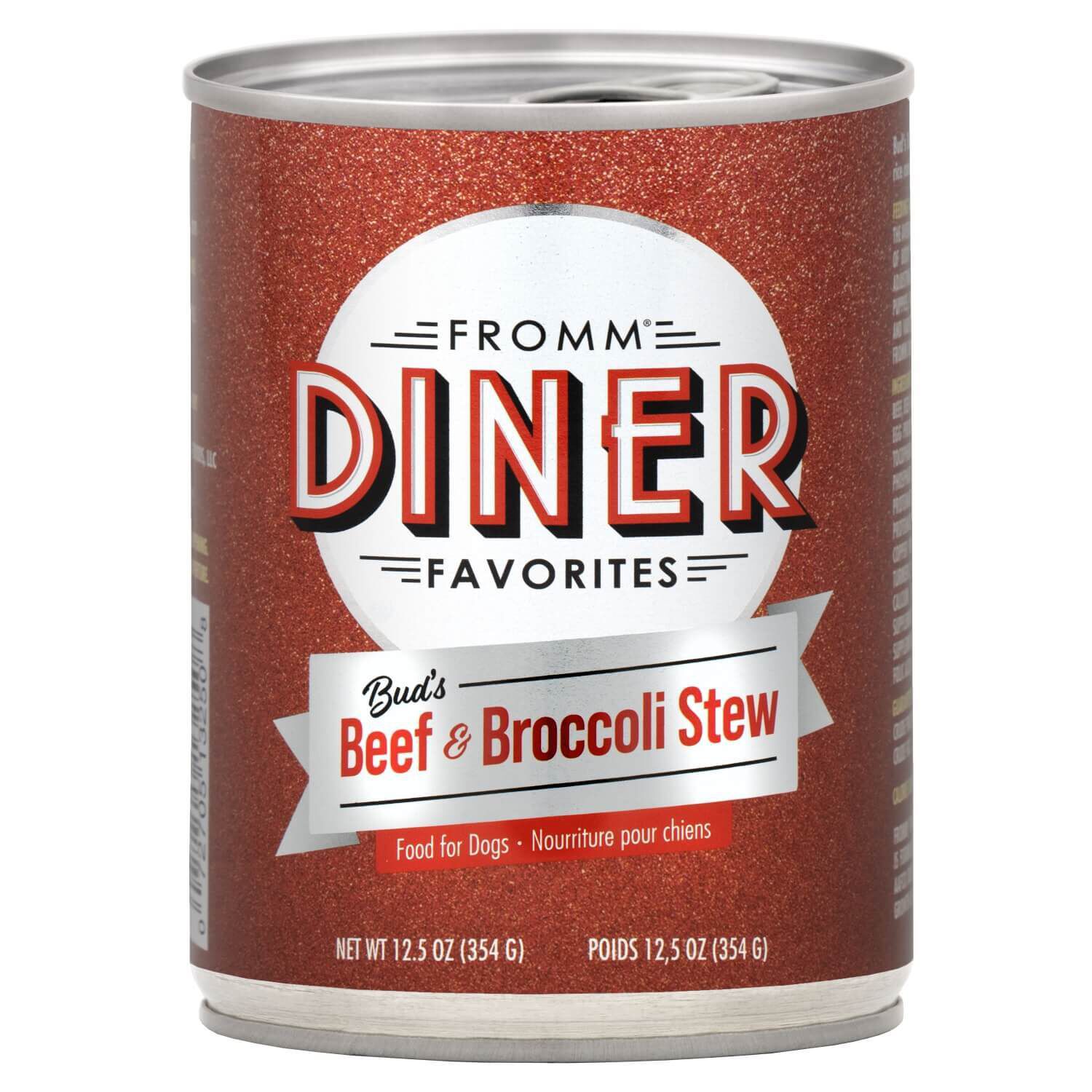Fromm Diner Favorites Bud's Beef & Broccoli Stew Food For Dogs 12.5 Oz