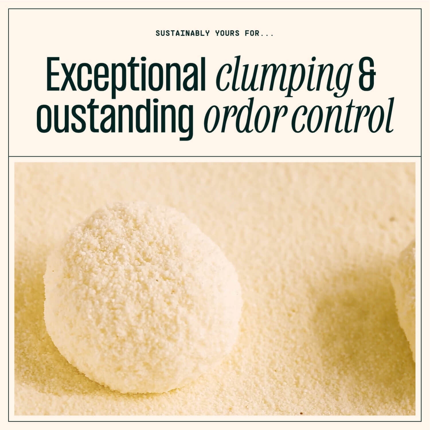 Sustainably Yours Natural Cat Litter MultiCat Large Grains 26lb Pet