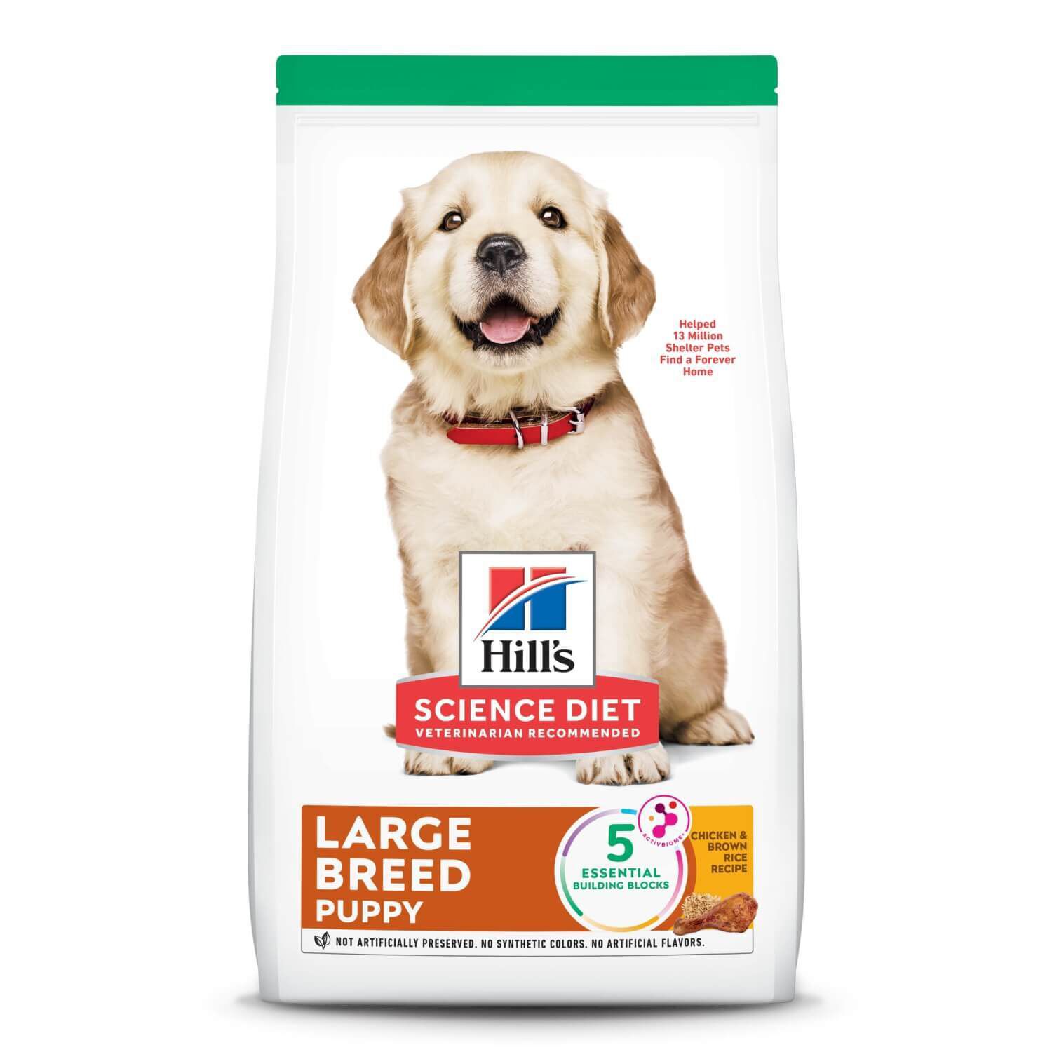 Hill's Science Diet Puppy Large Breed Chicken & Brown Rice Recipe Dry Dog Food, 15.5-Lb Bag