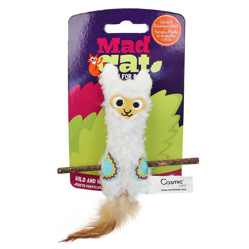Llama With Silvervine Sticks Cat Toy image number 1
