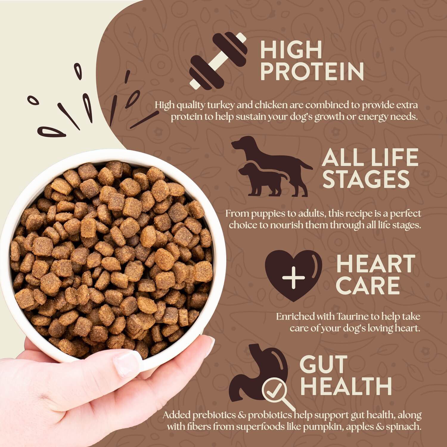 Earthborn Holistic Primitive Natural Grain-Free Dry Dog Food Turkey Meal & Vegetables 25-Lb Bag