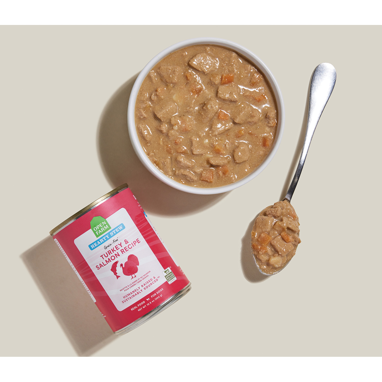 Open Farm Turkey & Salmon Hearty Stew Wet Dog Food Recipe, 12.5-Oz.