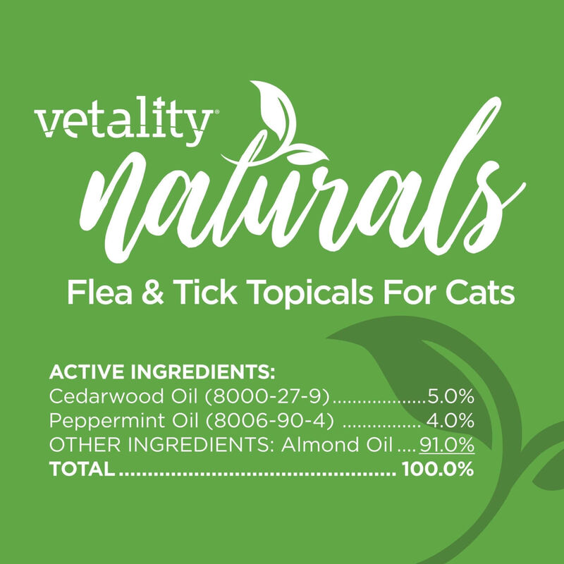 Vetality Naturals Flea & Tick Topicals For Cats