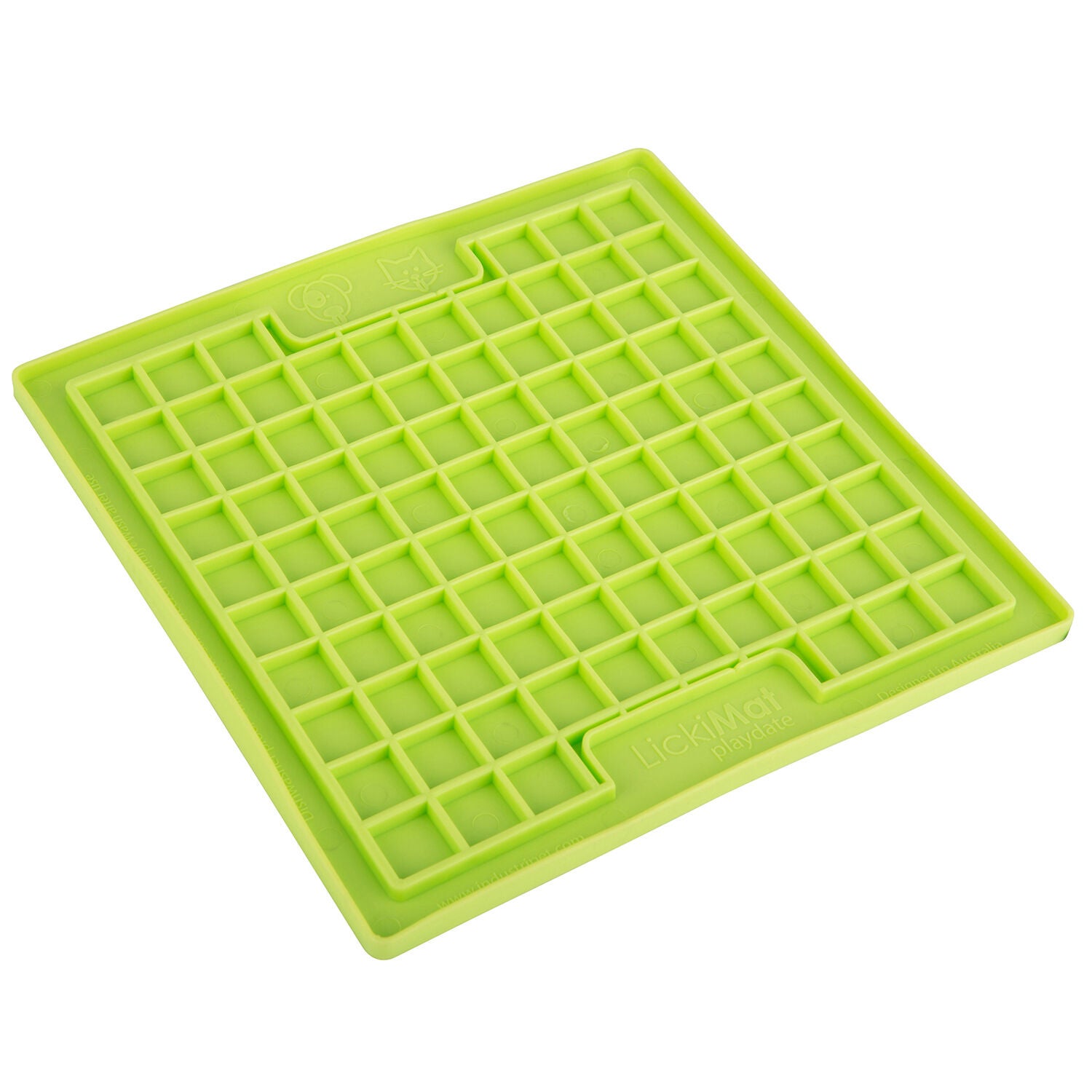 Lickimat Playdate Textured Lickmat For Small To Medium Dogs, Green