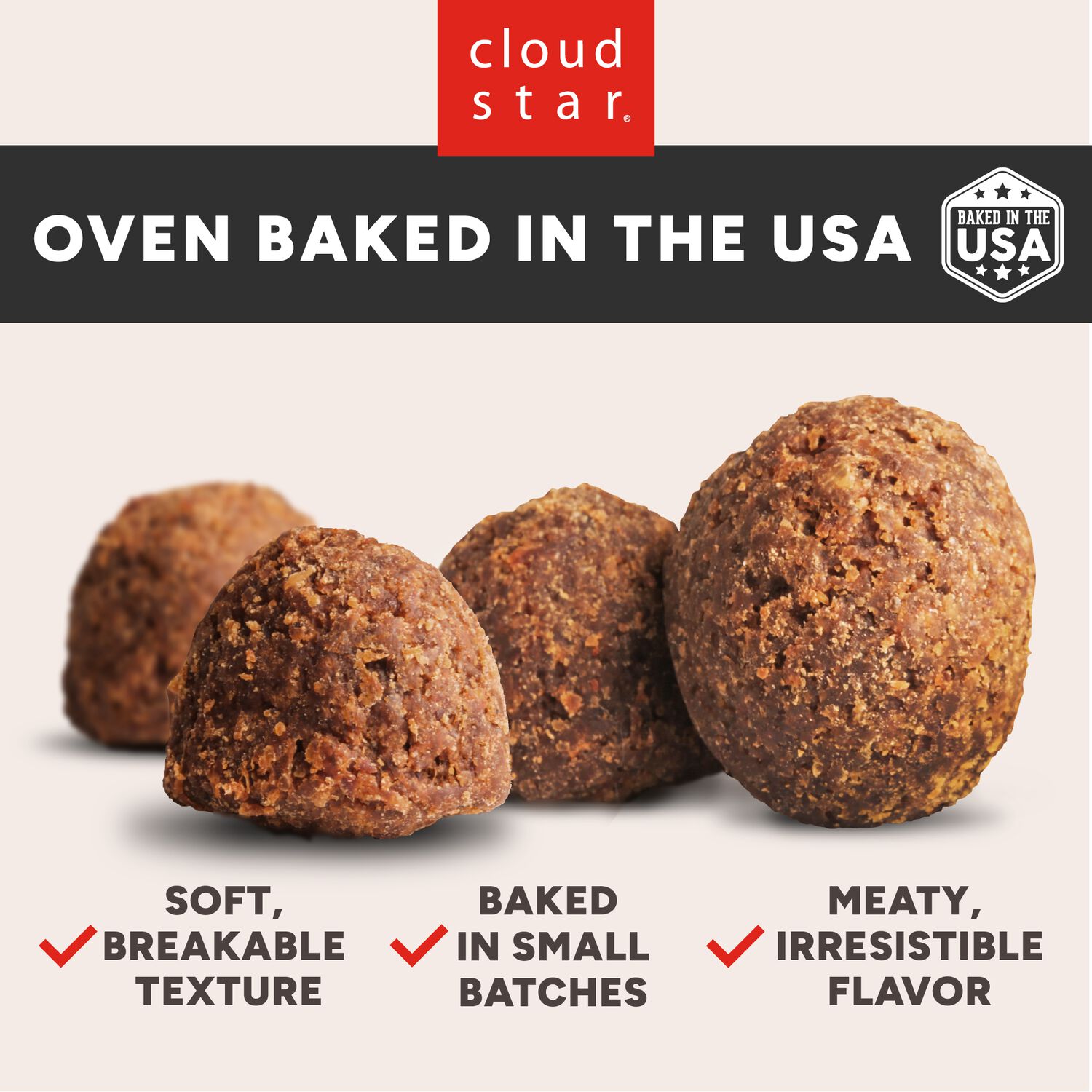 Wag More Bark Less Grain-Free Soft Meatball Bites Dog Treats, Lamb, 14-Oz