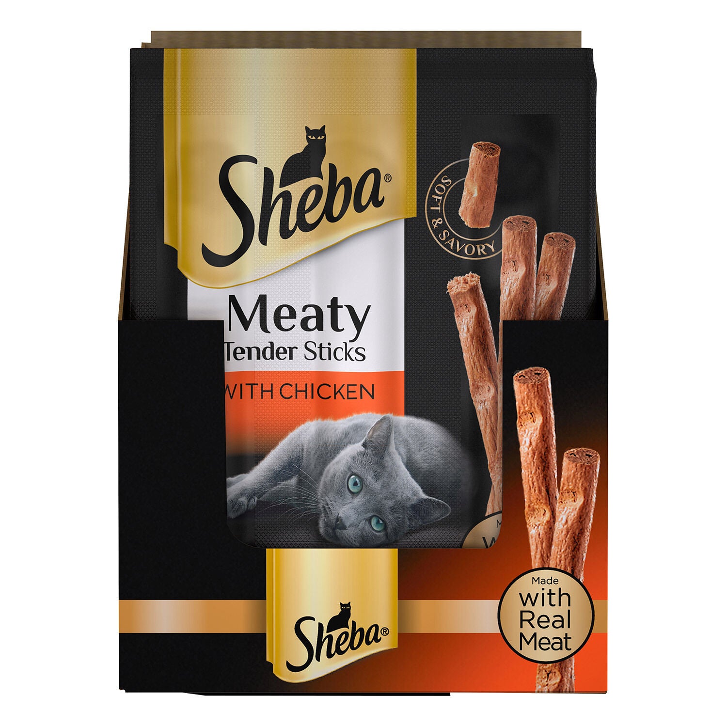 Sheba Meaty Tender Sticks With Chicken Cat Treats