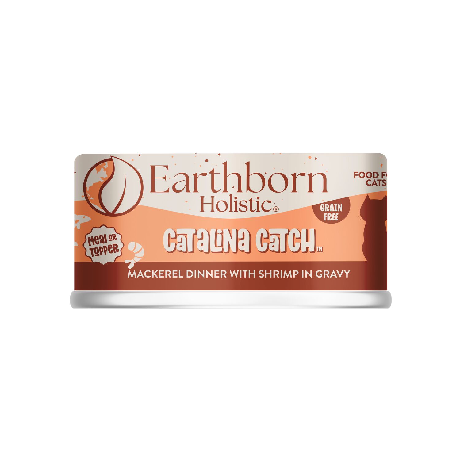 Earthborn Holistic Wet Cat Food, Catalina Catch Mackerel Dinner With Shrimp
