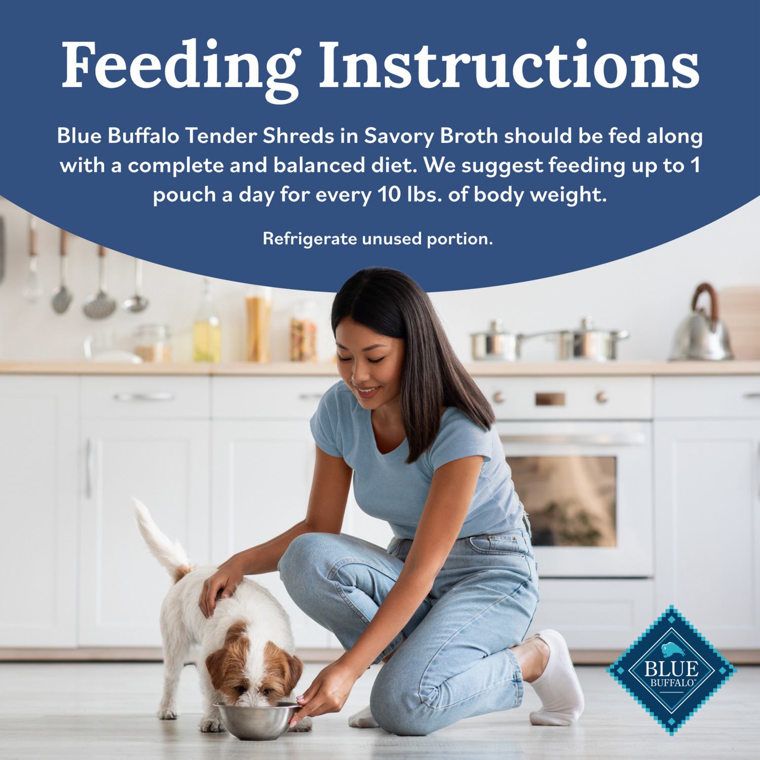 Blue Buffalo Tender Shreds Beef Wet Dog Food Topper In Savory Broth