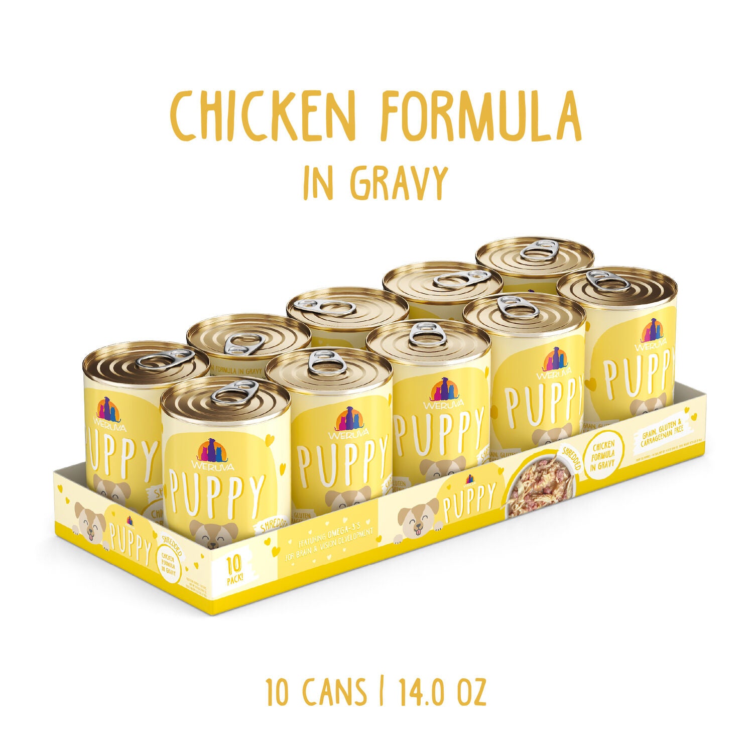 Weruva Puppy Chicken In Gravy Wet Dog Food, 6-Oz Pack Of 8
