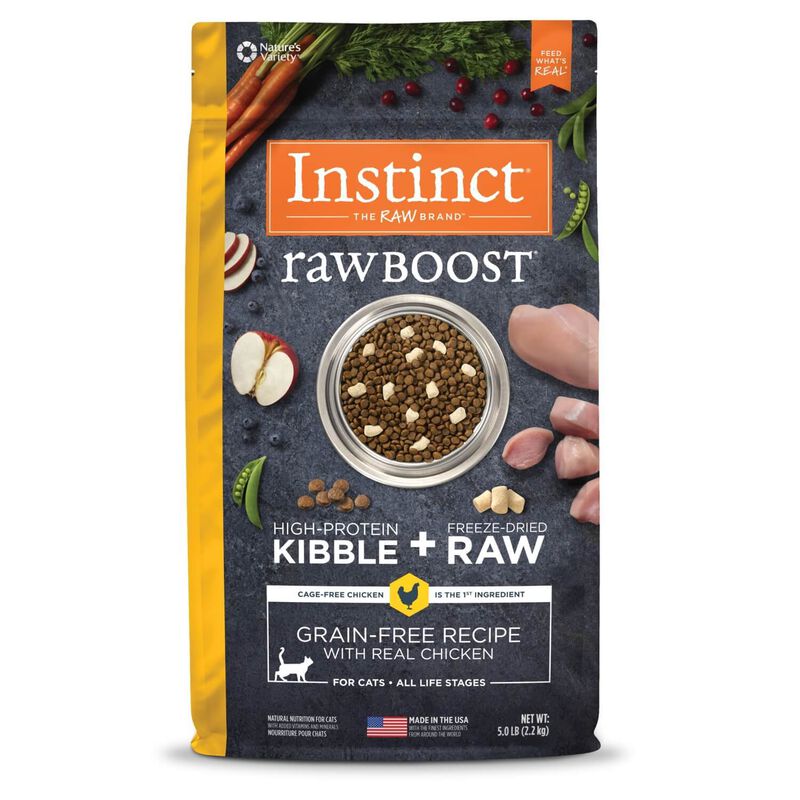 Instinct Raw Boost Grain Free Recipe With Real Chicken Dry Cat Food image number 1