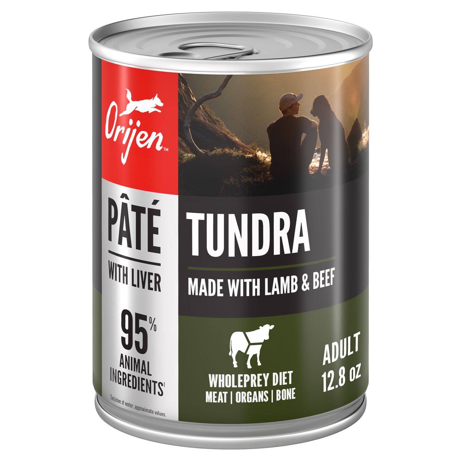 Orijen Pate Wet Dog Food, Tundra Recipe With Liver, 12.8-Oz