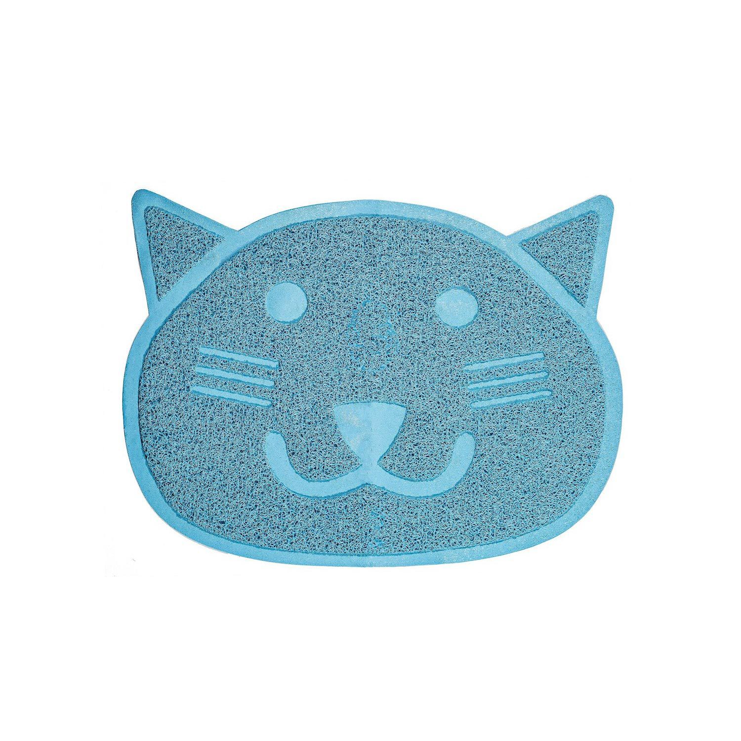 Fresh Step Blue Cat Shaped Litter Trapper Keeper Mat 1ea Pet Supermarket
