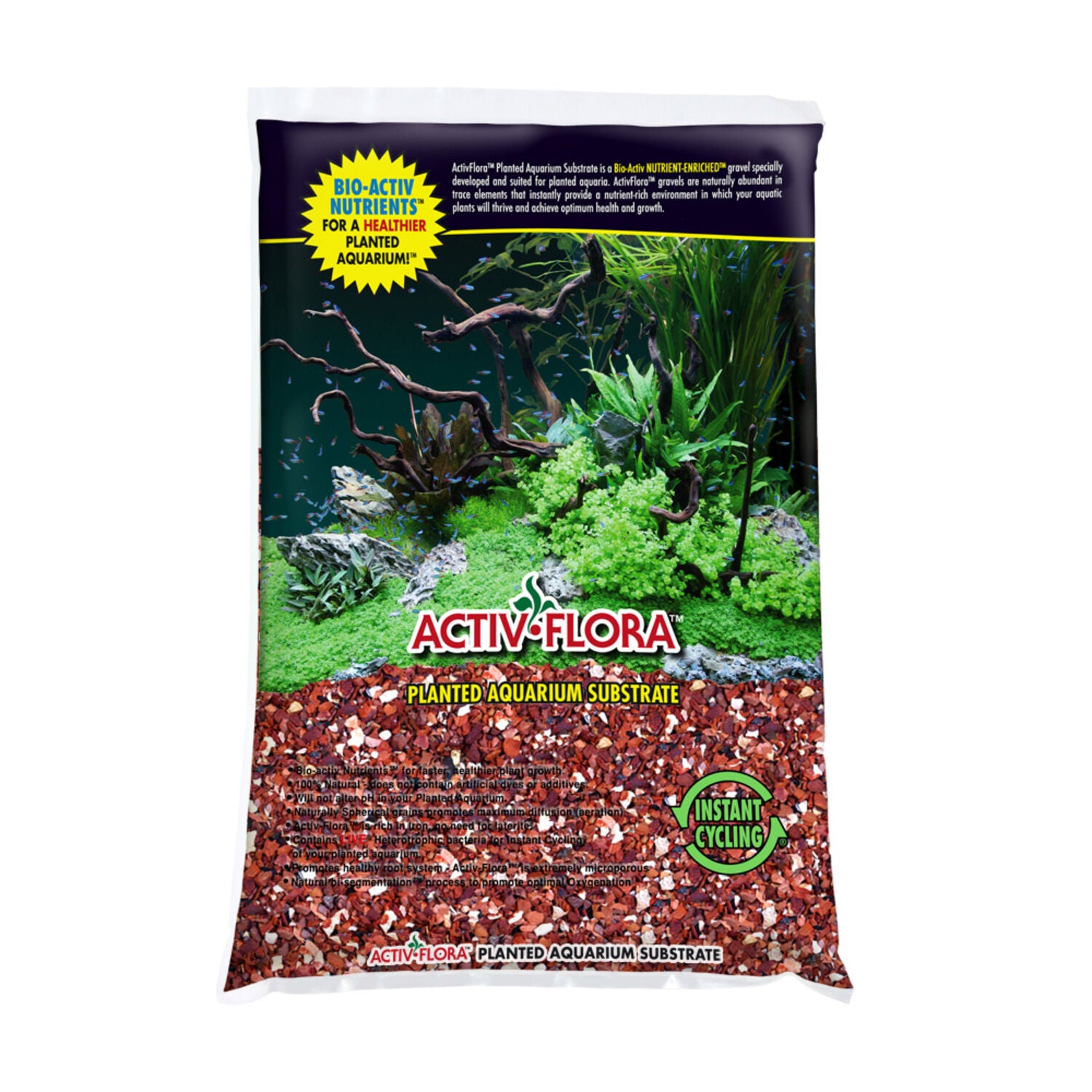 Activ-Flora Live Planted Substrate, Floracor Red, 16-Lbs