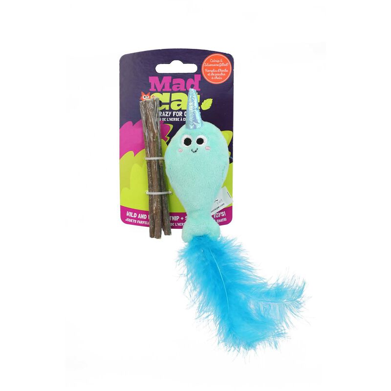 Narwhal With Silvervine Sticks Cat Toy