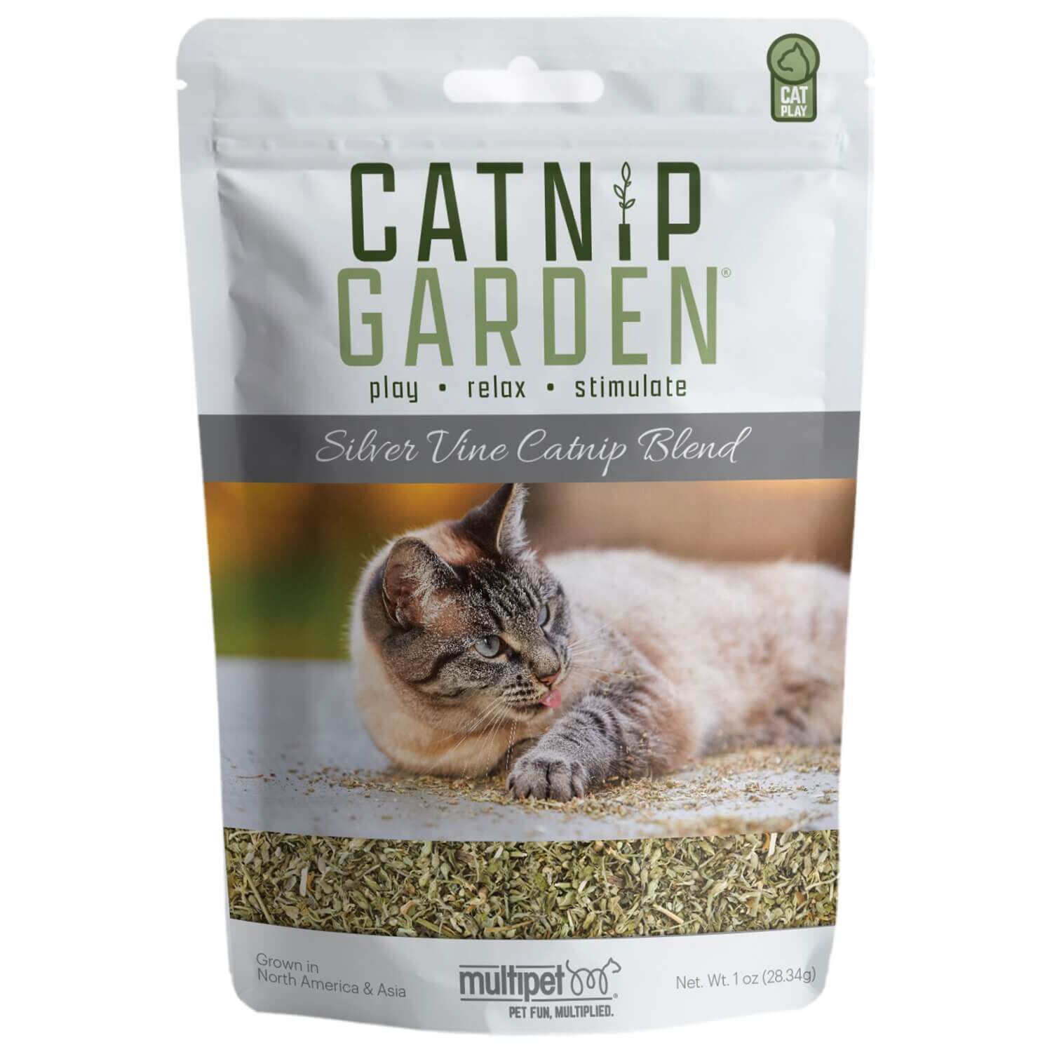 Multipet Catnip Garden Slivervine 1Oz Bag