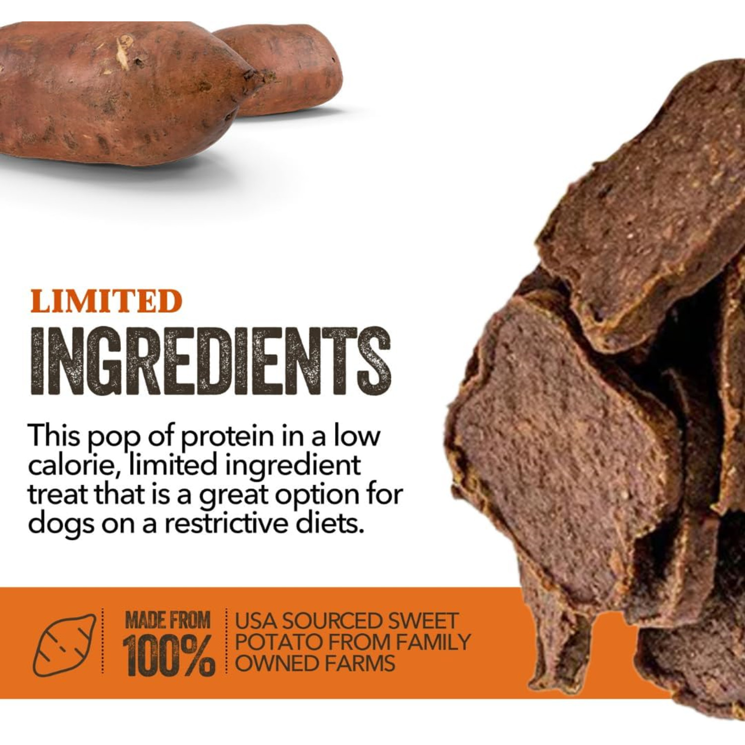 Gaines Family Farmstead Elk And Sweet Potato Fillets Dog Treats, 6Oz
