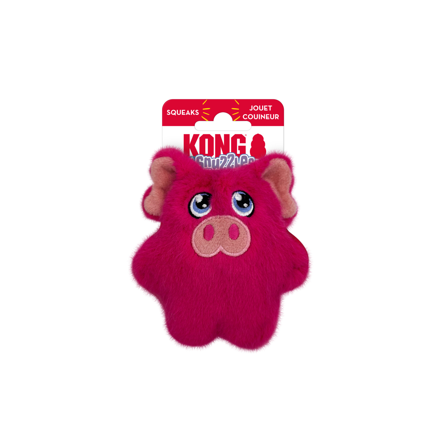 Kong Snuzzles Mini Pig Plush Squeaky Dog Toy, 4.25"