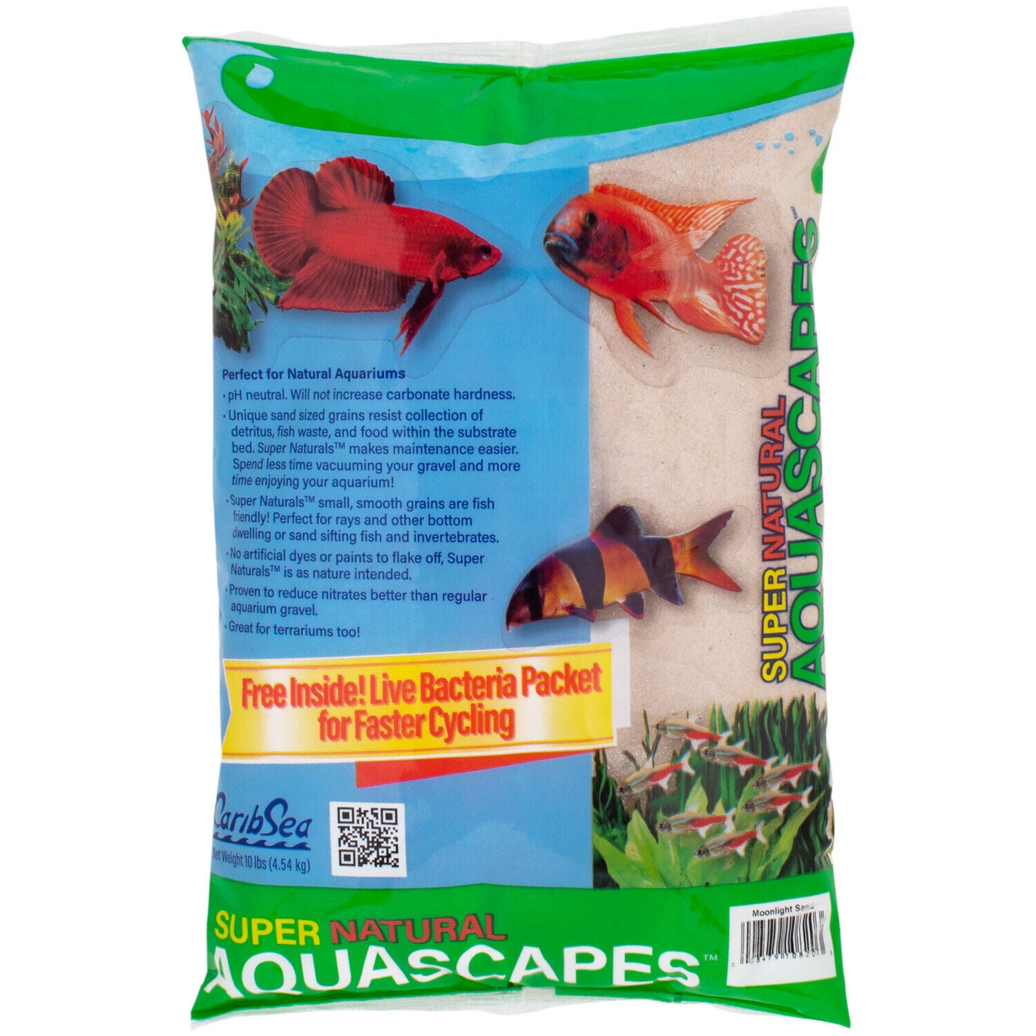 Carib Sea Super Natural Aquascapes Moonlight Sand, 10 -Lb Bag