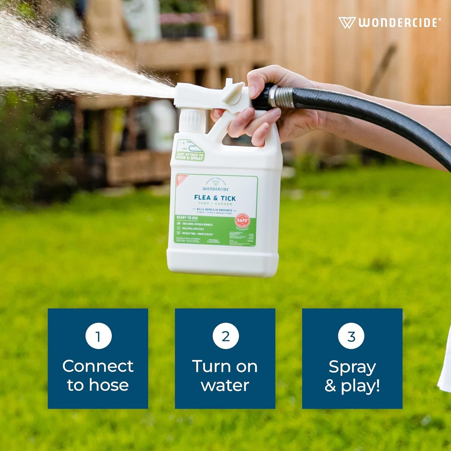 Wondercide Ready-To-Use Flea & Tick Spray For Yard + Garden With Natural Essential Oils, 32Oz
