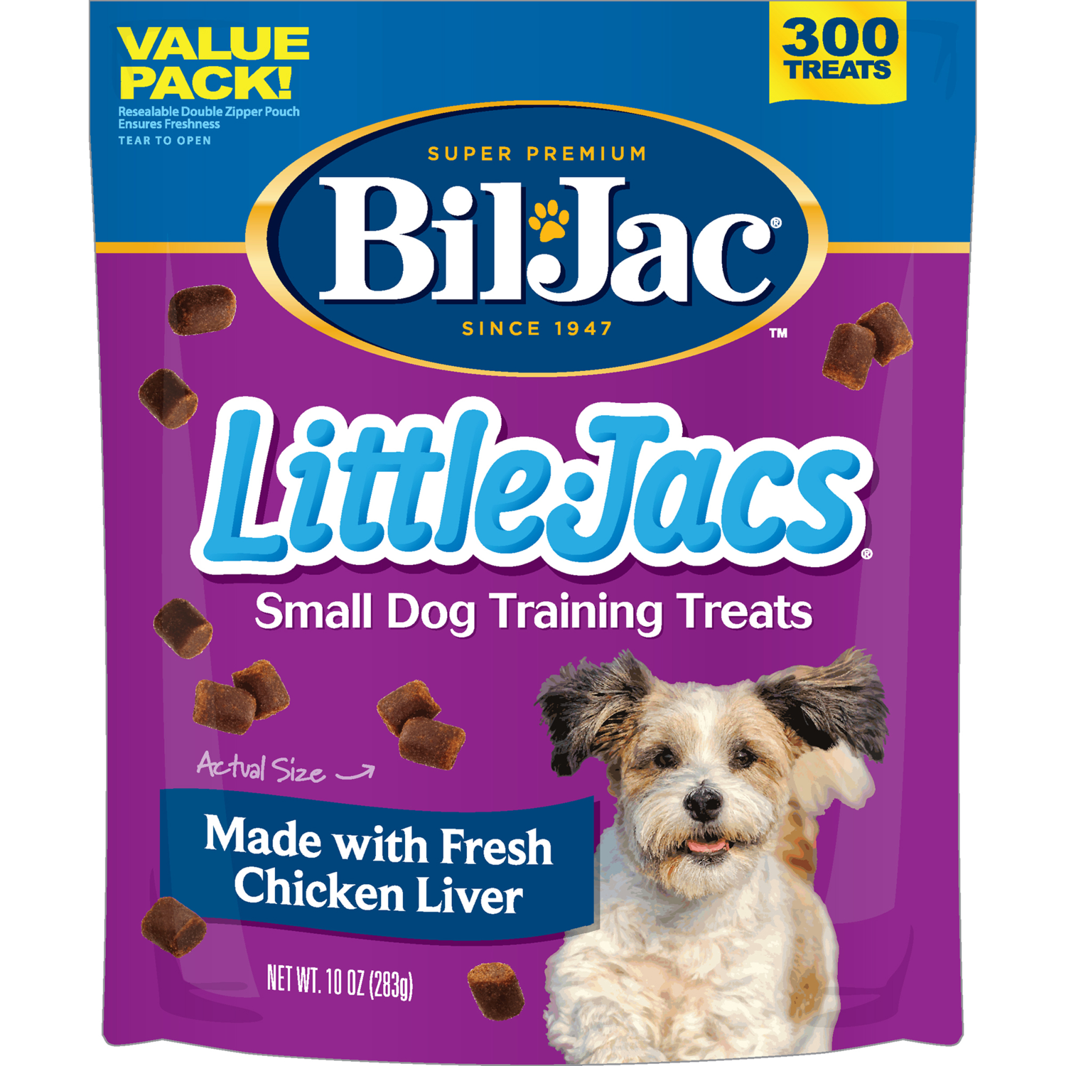 Bil-Jac Little-Jacs Chicken Liver Soft & Chewy Dog Training Treats, 16-Oz