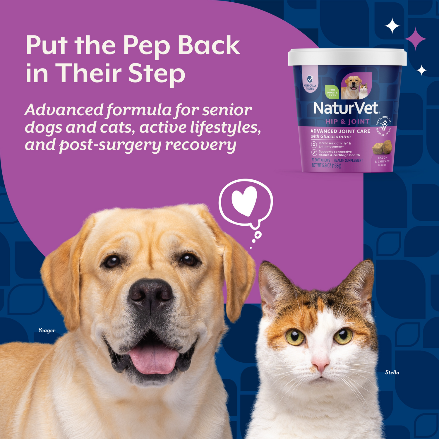 Naturvet Arthrisoothe-Gold Advanced Joint Care Soft Chew Dog & Cat Supplements