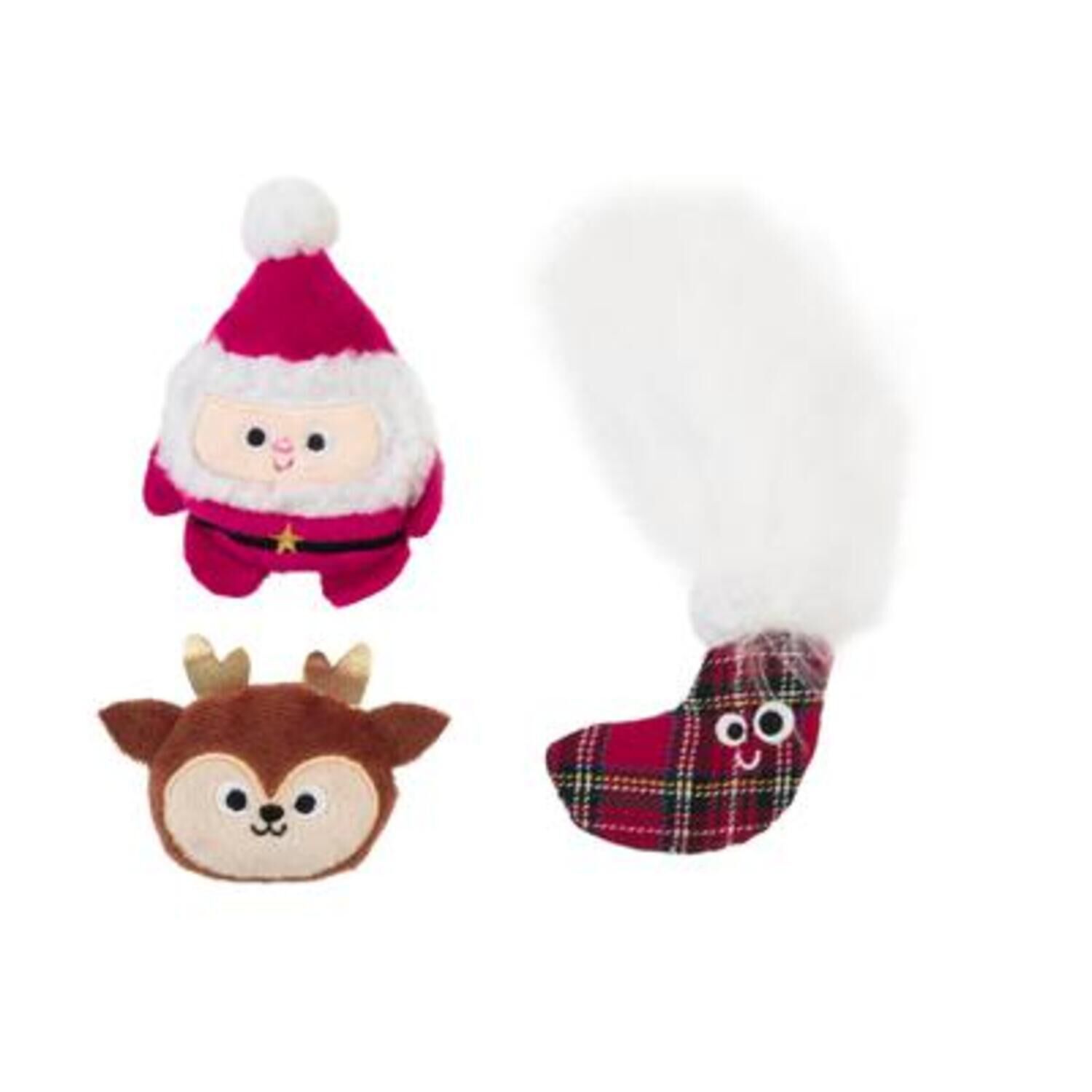 Mad Cat&trade; Oh So Jolly &ndash; 3-Pack Festive Cat Toys