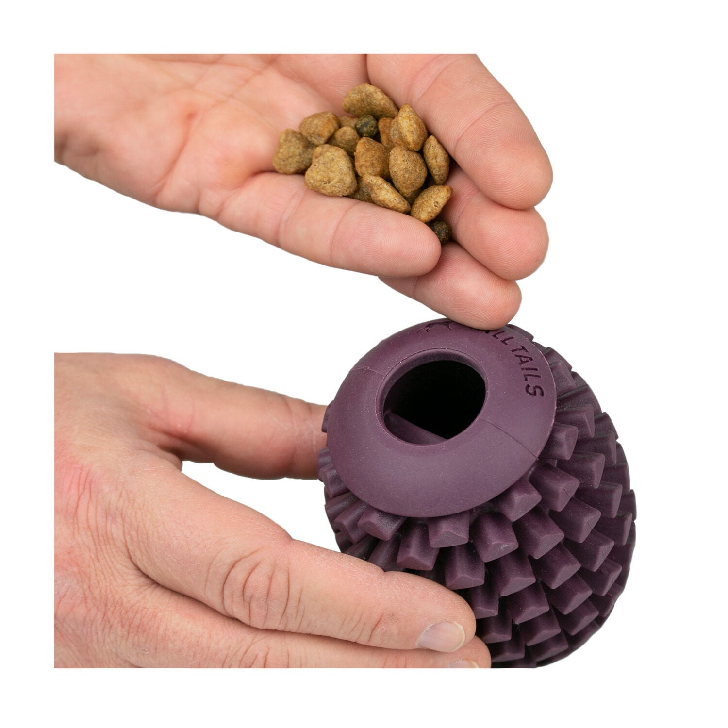 Tall Tails Rubber Pinecone Textured Treat Dispensing Dog Toy, 4"