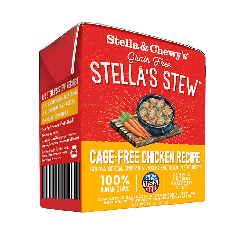 Grain Free Stella'S Stew Cage Free Chicken Recipe Dog Food image number 1