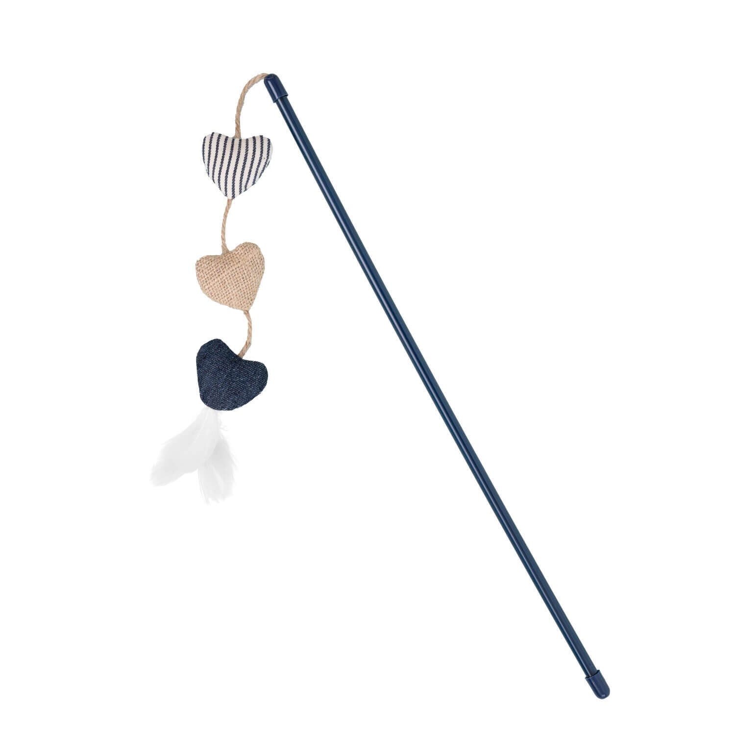 Gap Denim Hearts Teaser With Wand Cat Toy