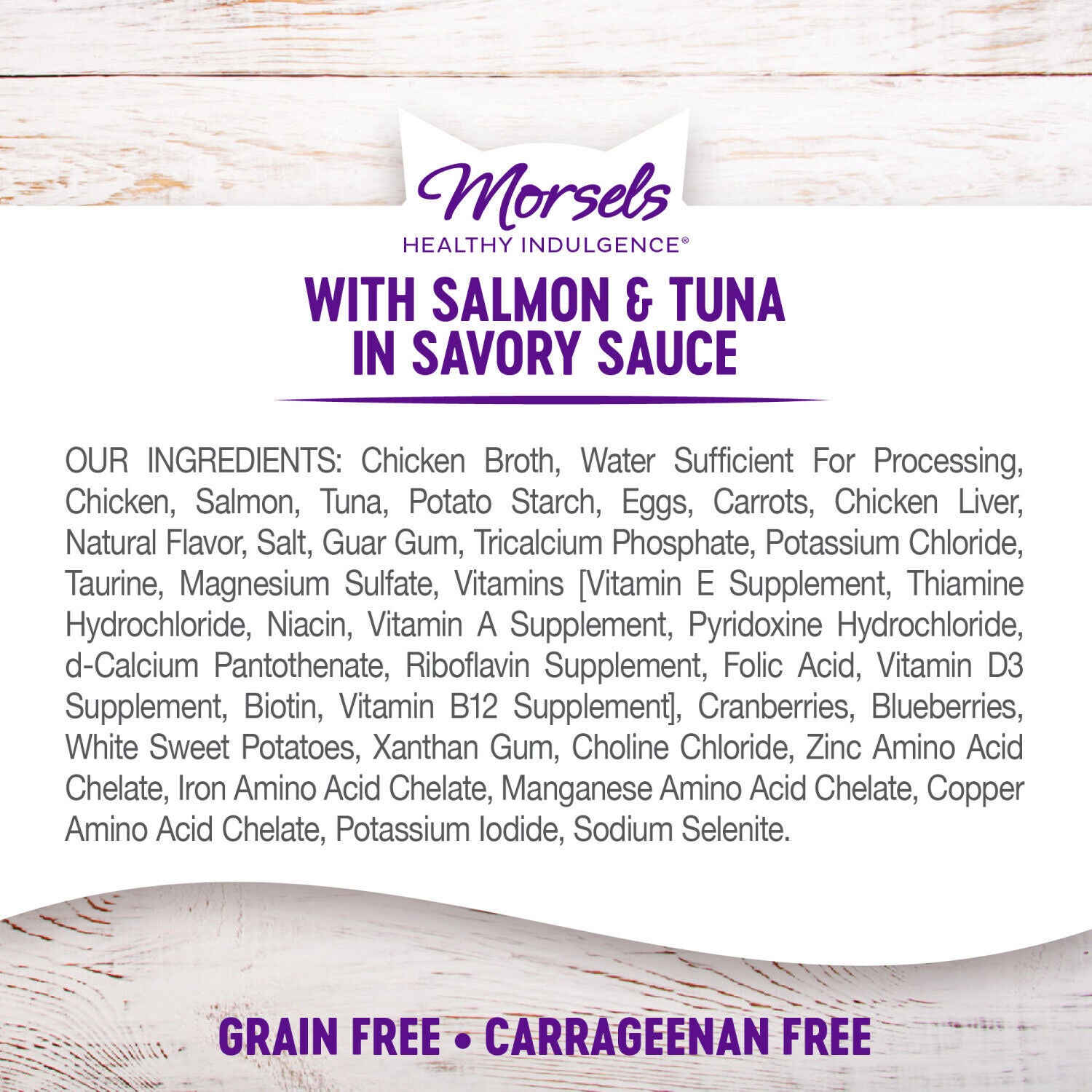 Wellness Healthly Indulgence Morsels Adult Wet Cat Food Salmon & Tuna Recipe, Natural, Protein-Rich, Grain Free, 3 Ounce Pouch