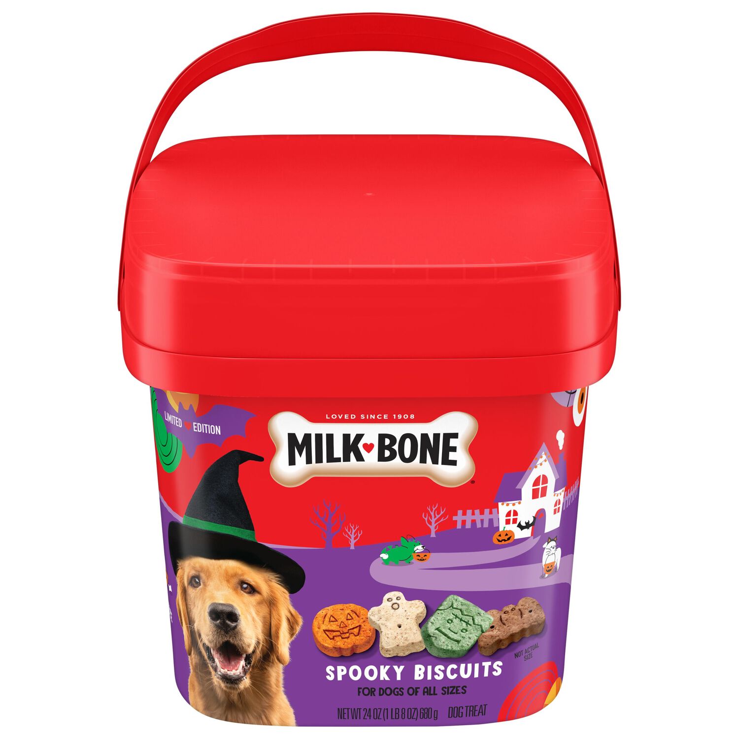 Milk-Bone Spooky Halloween Crunchy Biscuits Dog Treats, 24-Oz