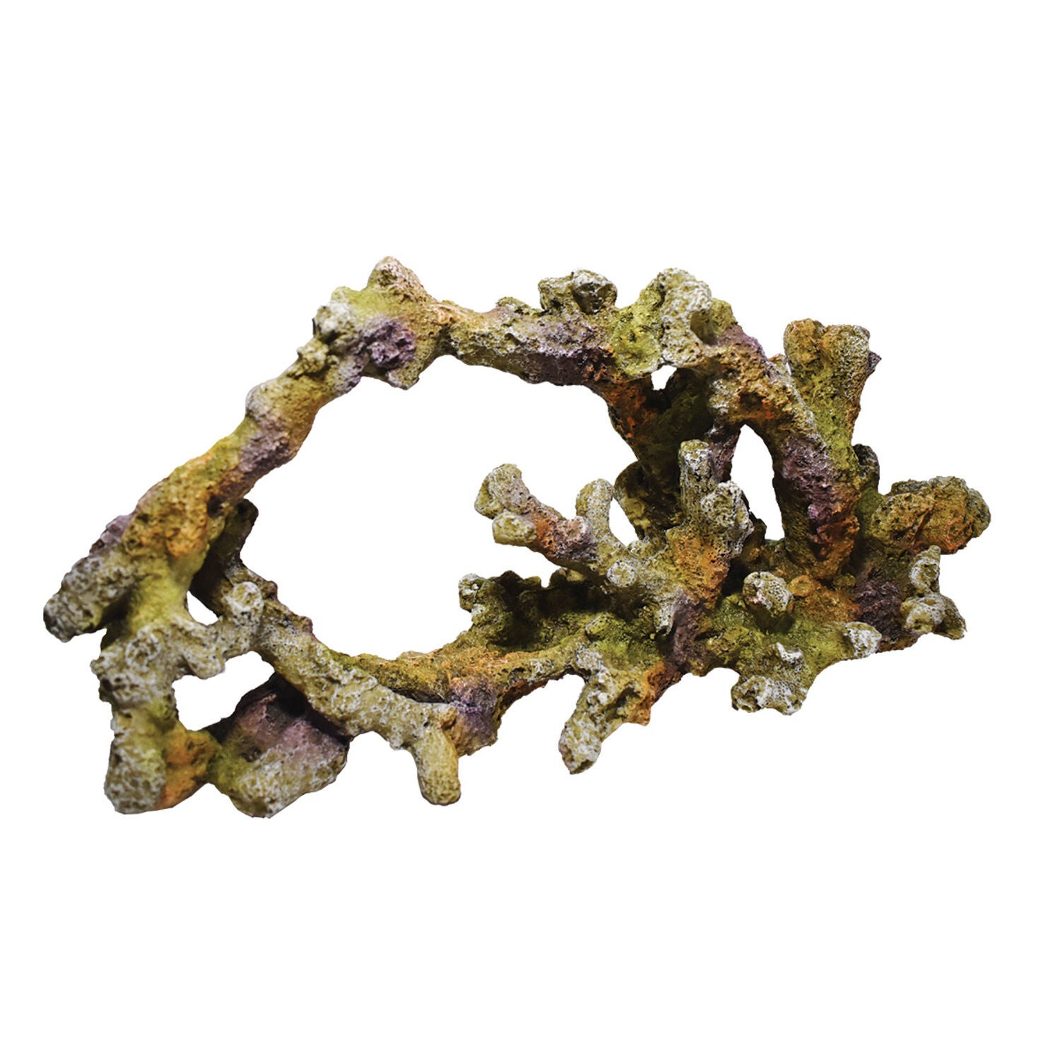 Aquarium Solutions Resin Ornament For Fish Aquariums - Marine Reef Arch, 7.09"