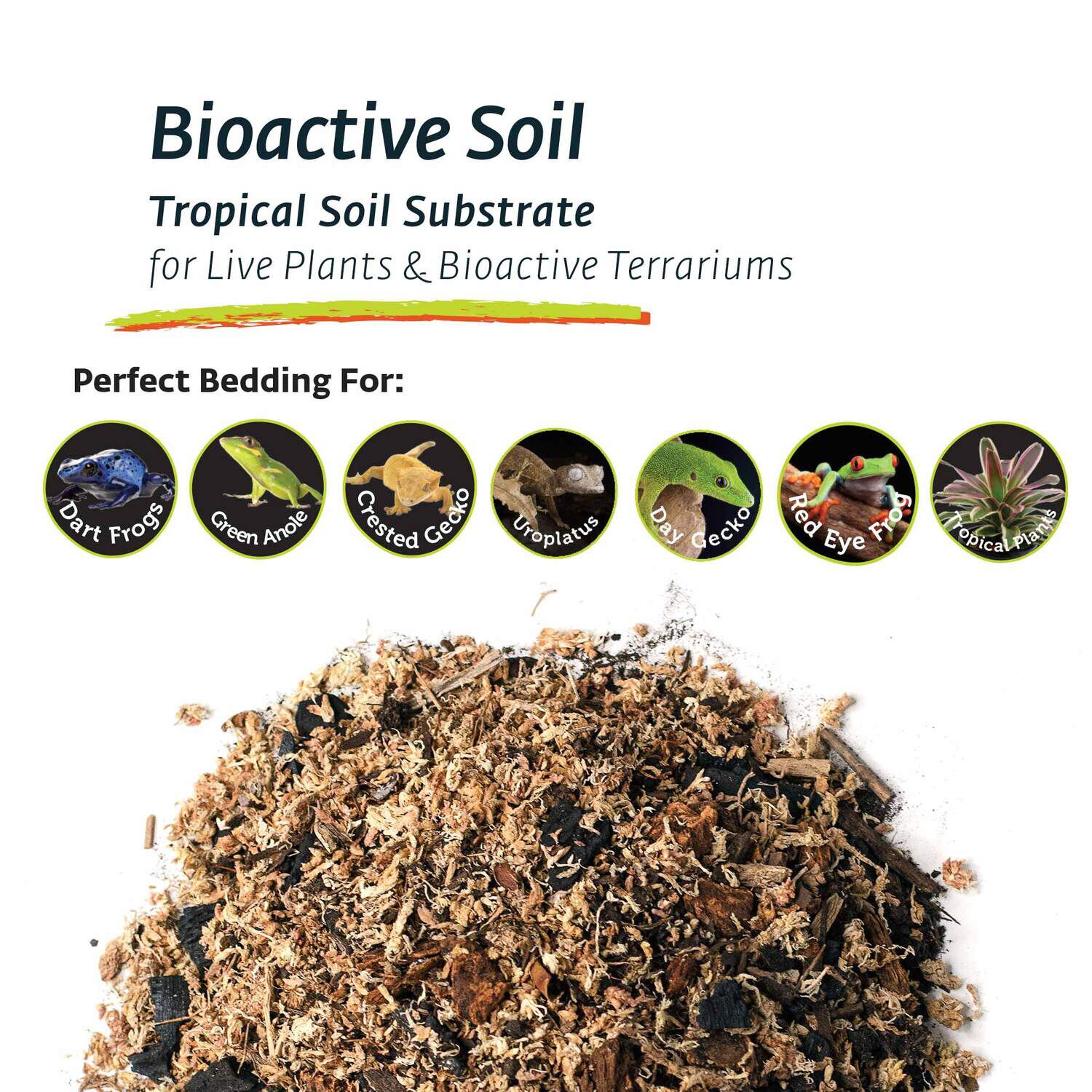 Gal&aacute;pagos Bioactive Soil Terrarium Substrate, Natural, 8Qt Stand-Up Pouch