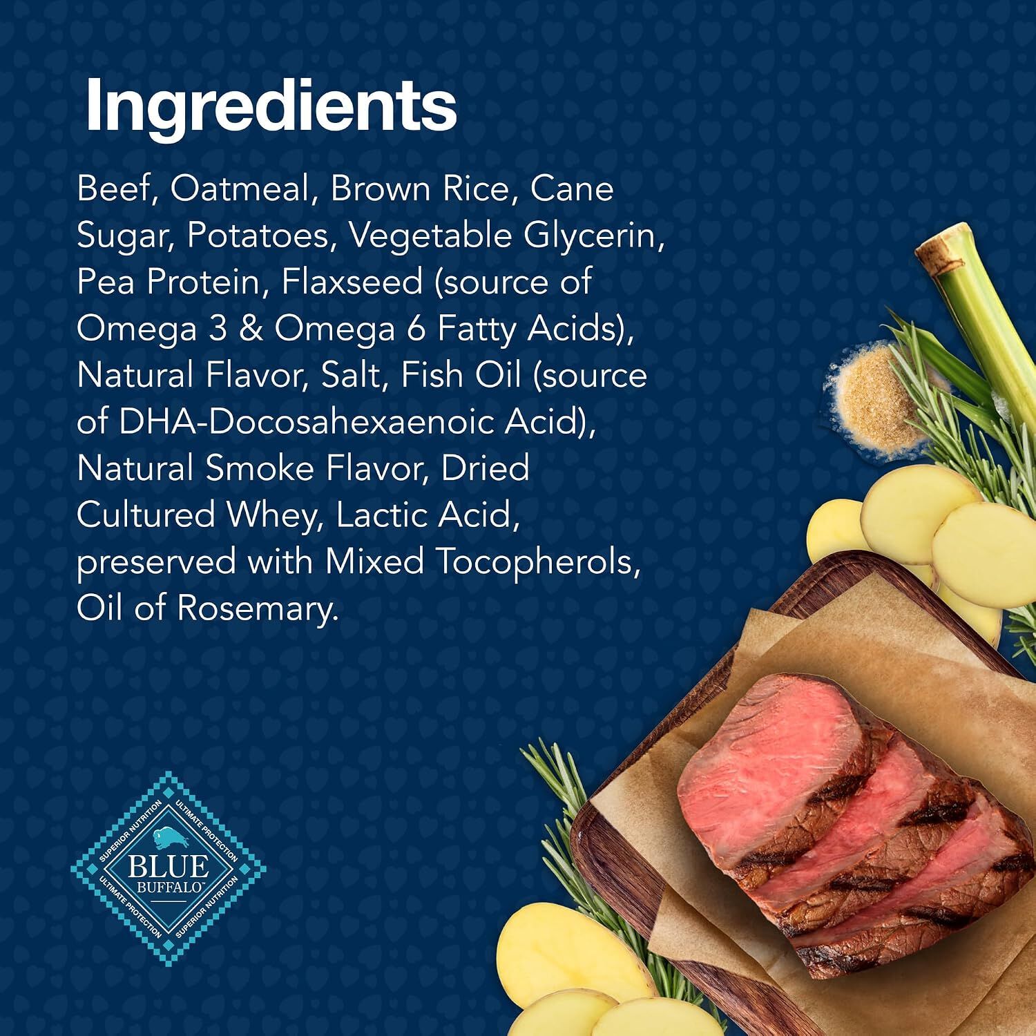 Blue Buffalo Blue Bits Tender Beef Recipe Dog Treat, 4-Oz