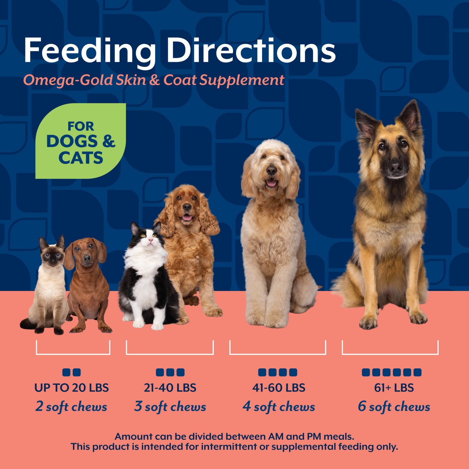 Naturvet Omega-Gold Plus Salmon Oil Skin & Coat Soft Chew Supplements For Dogs & Cats