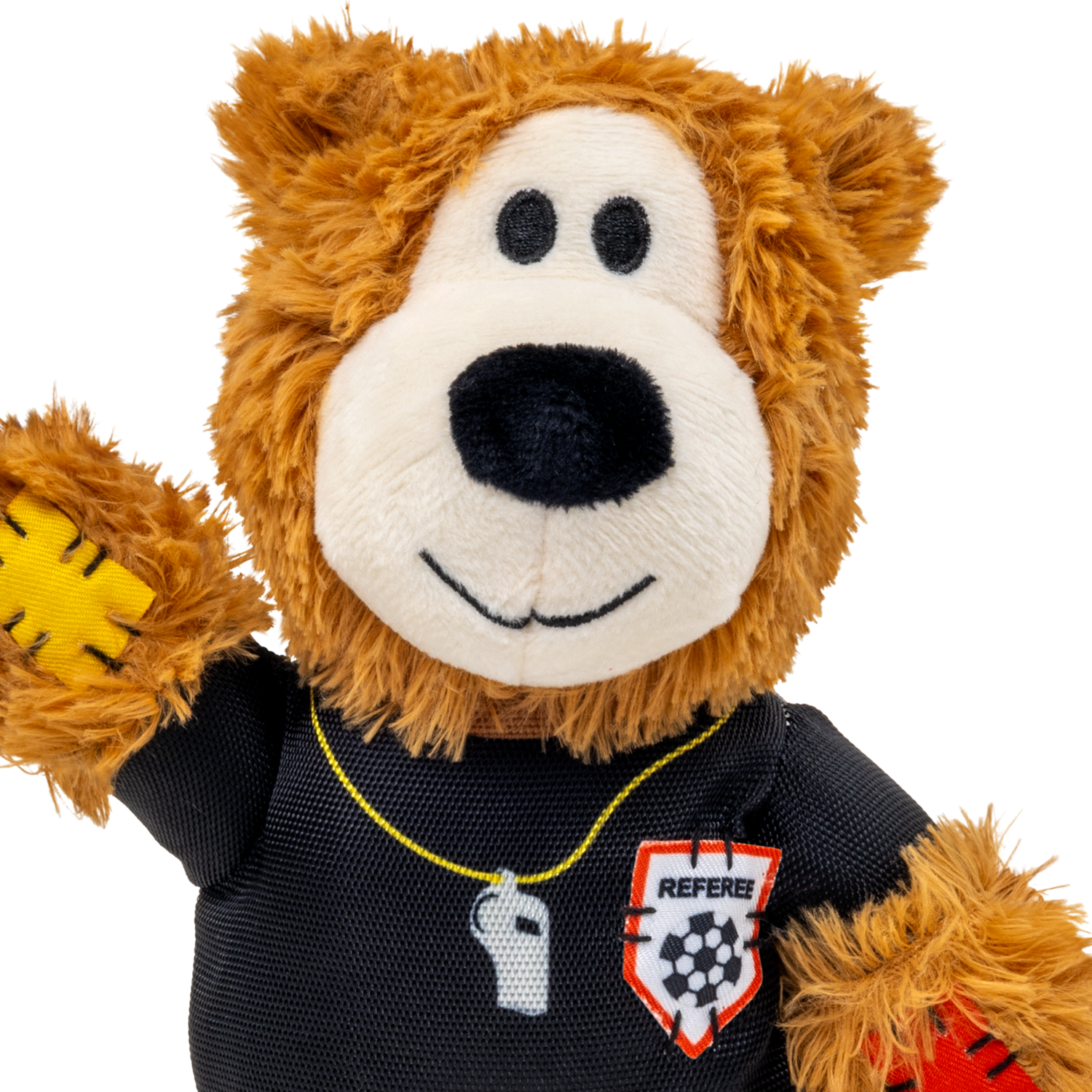 Kong Wild Knots Sport Soccer Bear Plush Tug Dog Toy, Referee