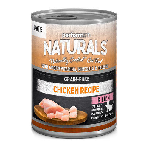 Performatrin Naturals Grain Free Chicken Pate Wet Cat Food For Kittens