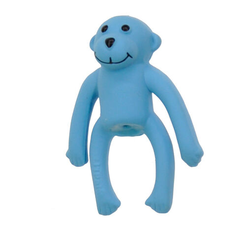 Li'L Pals Latex Monkey Dog Toy - Blue