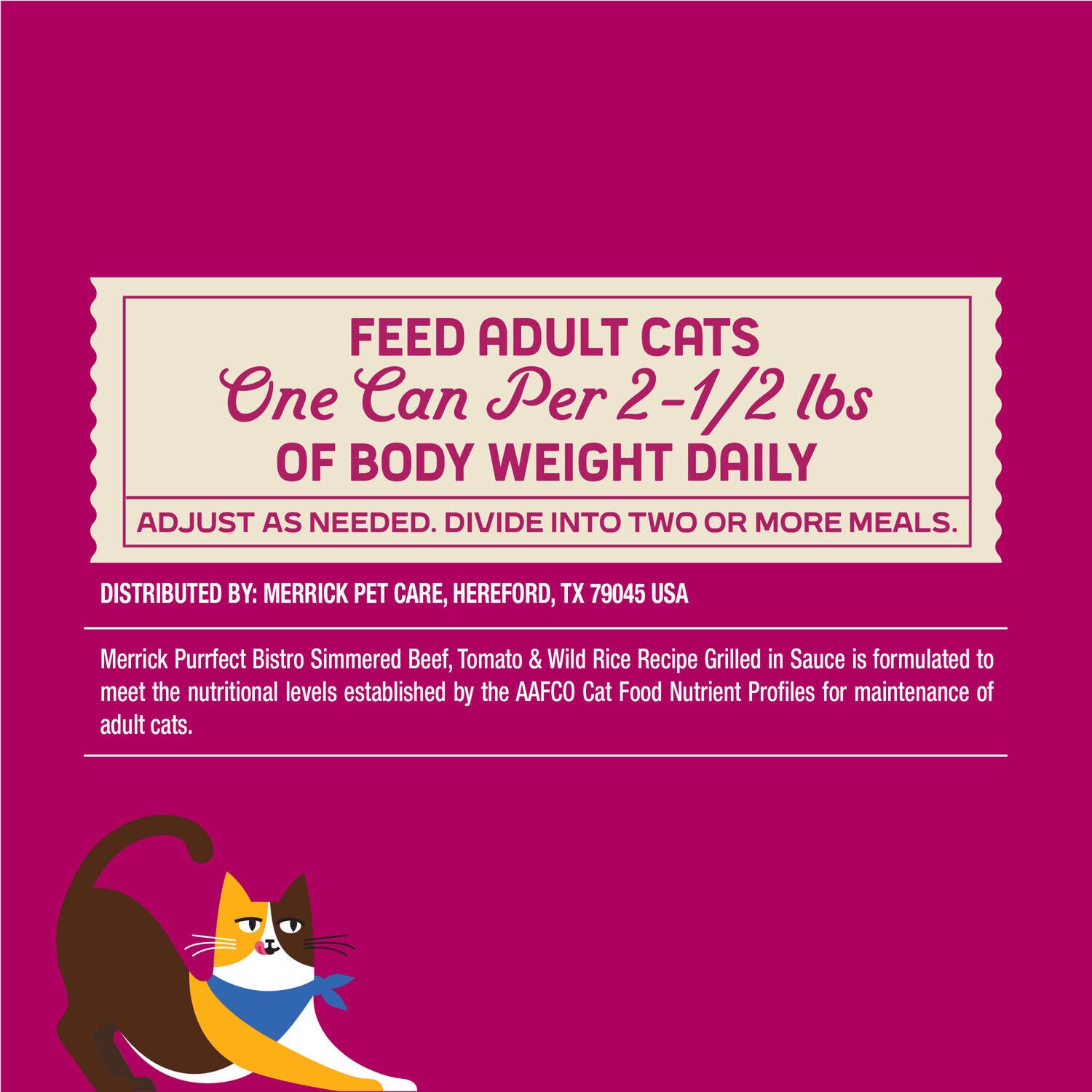 Merrick Purrfect Bistro Simmered Beef, Tomato And Wild Rice Recipe Grilled Wet Adult Cat Food In Gravy, 3 Oz. - 24 Pack