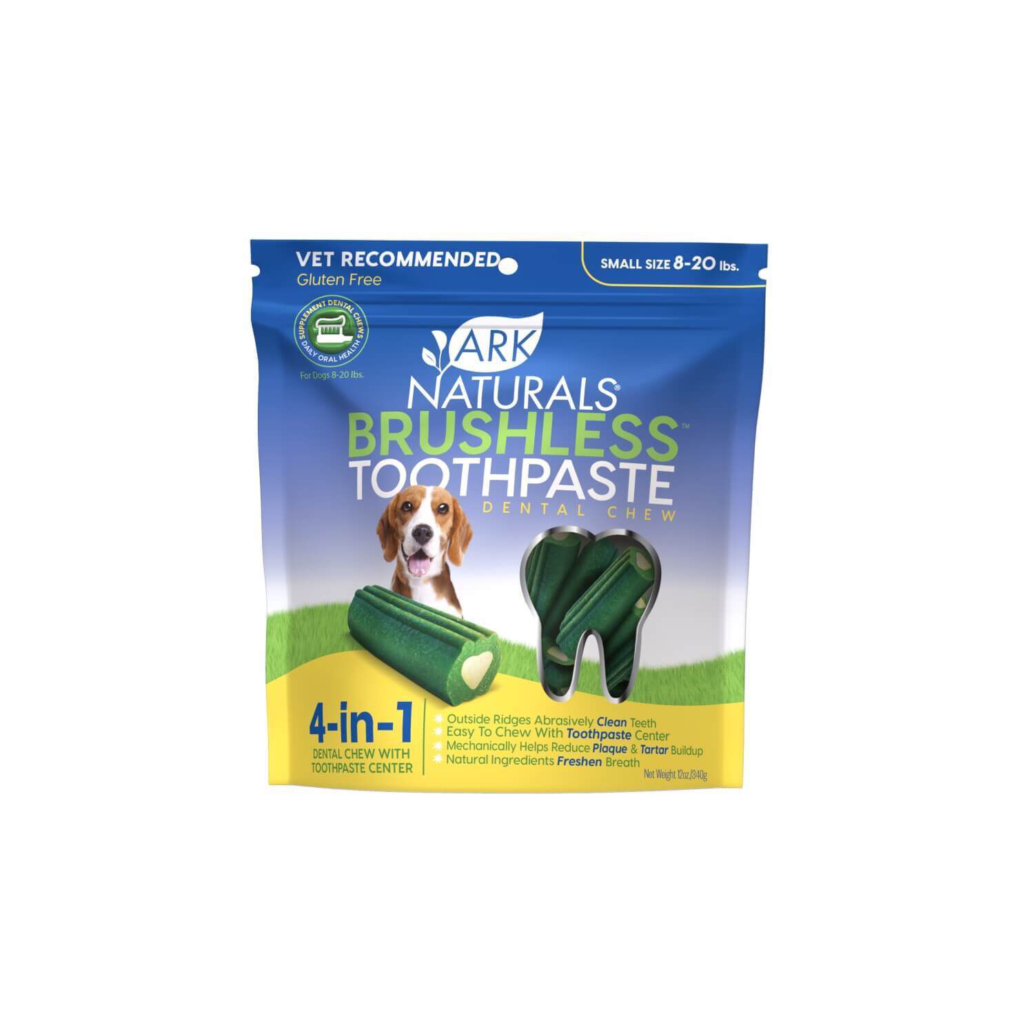 Ark Naturals Brushless Toothpaste Dental Chew Dog Treats