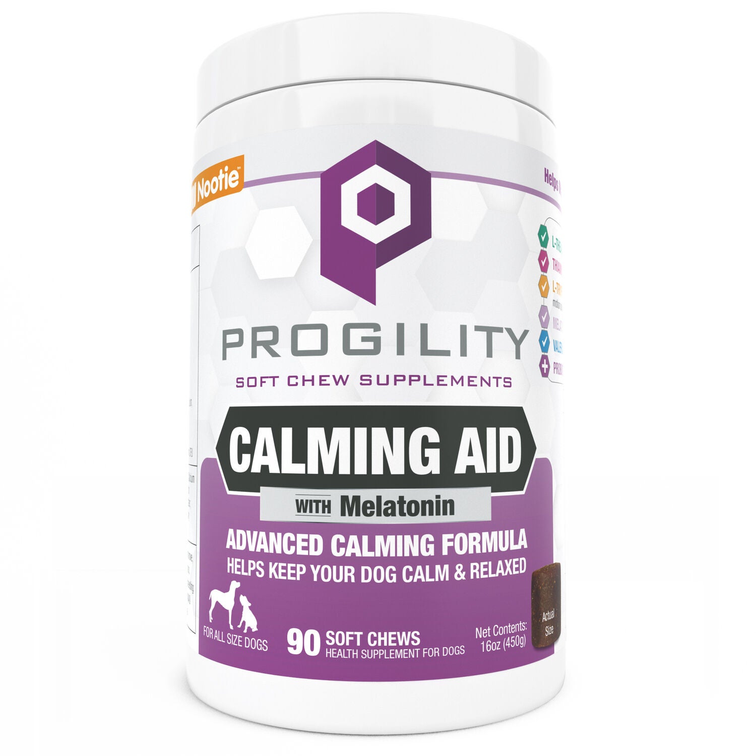 Progility Daily Calming Aid Soft Chews Dog Supplement, 90Ct