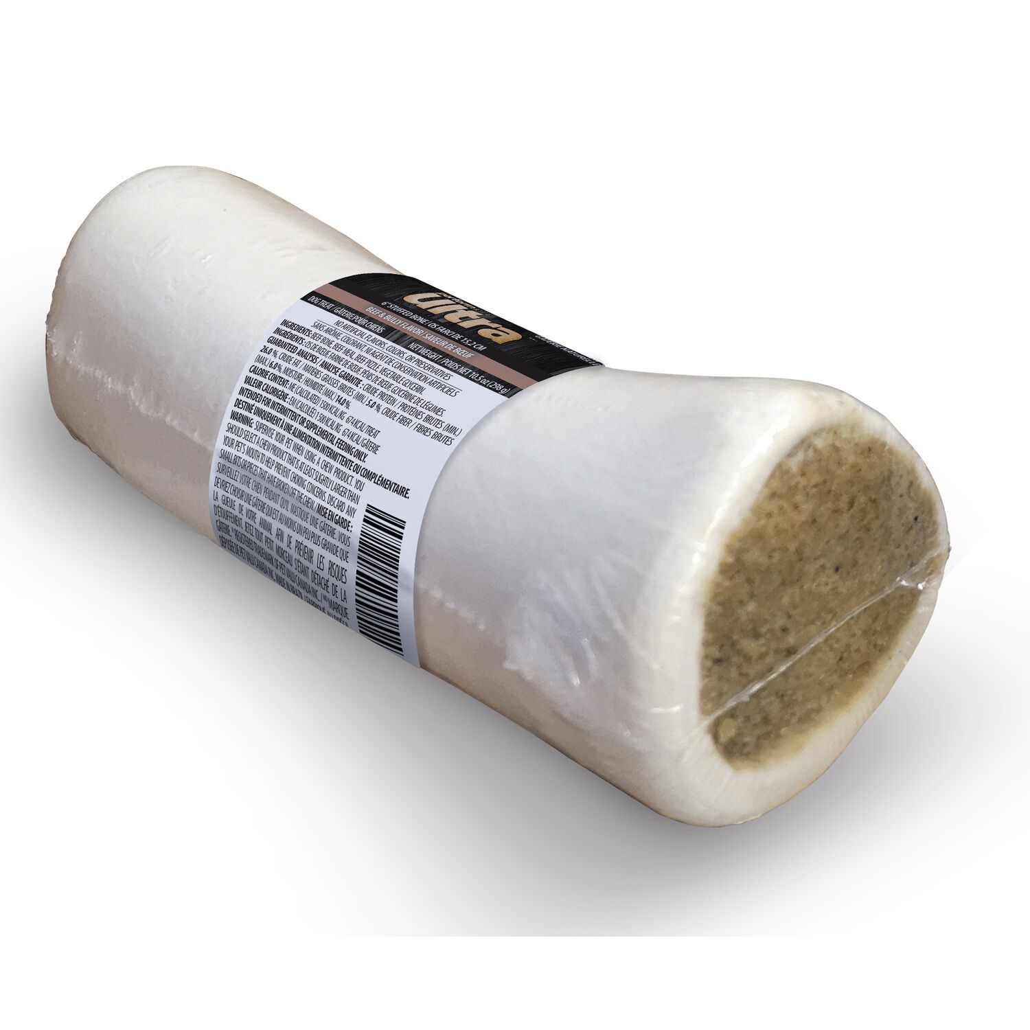 Performatrin Ultra&nbsp;Beef & Bully Flavor Stuffed Bone Natural Dog Treat, 3" Bone