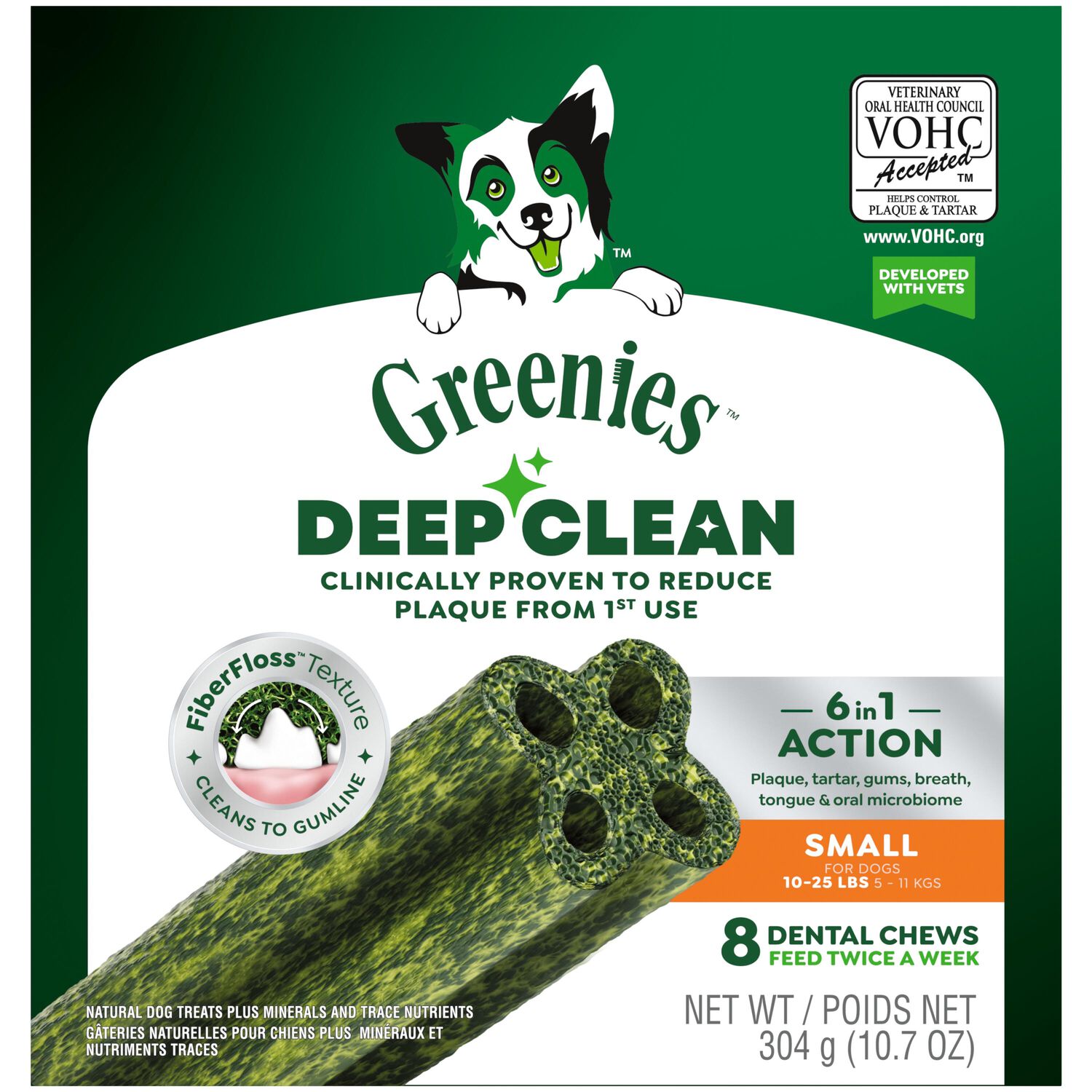 Greenies Deep Clean Original Flavor Small Size Dental Dog Treats, 2.82 Oz, 2 Count